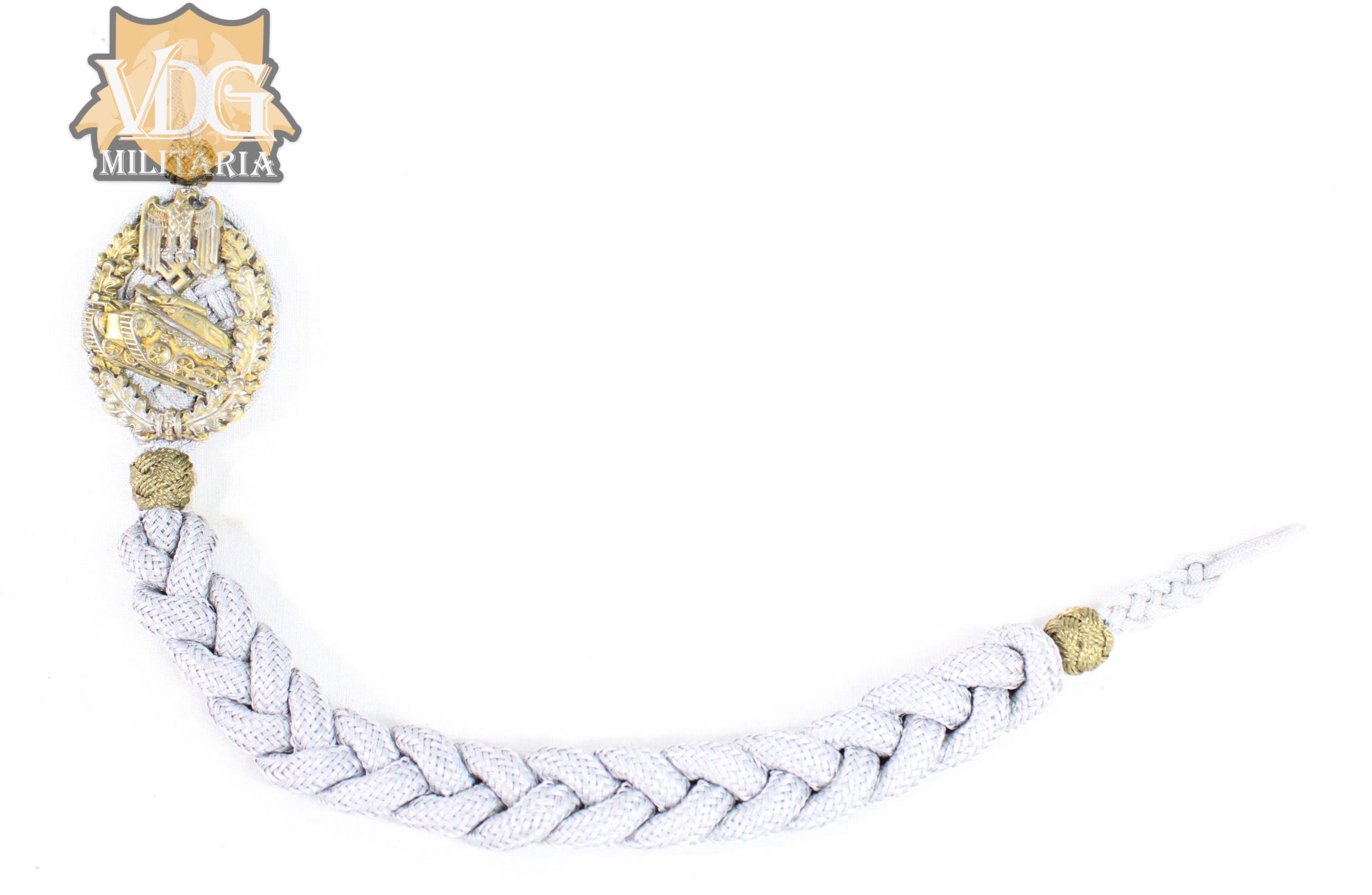 WW2 German Panzer Lanyard in Gold - Image 3