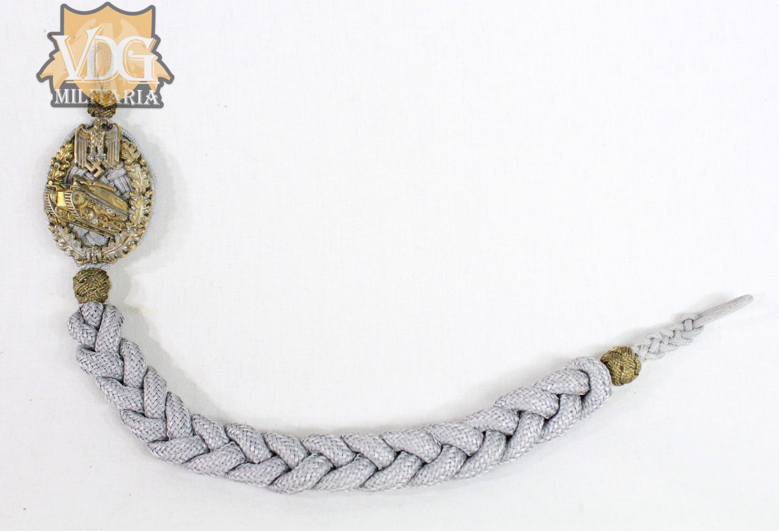WW2 German Panzer Lanyard in Gold - Image 2