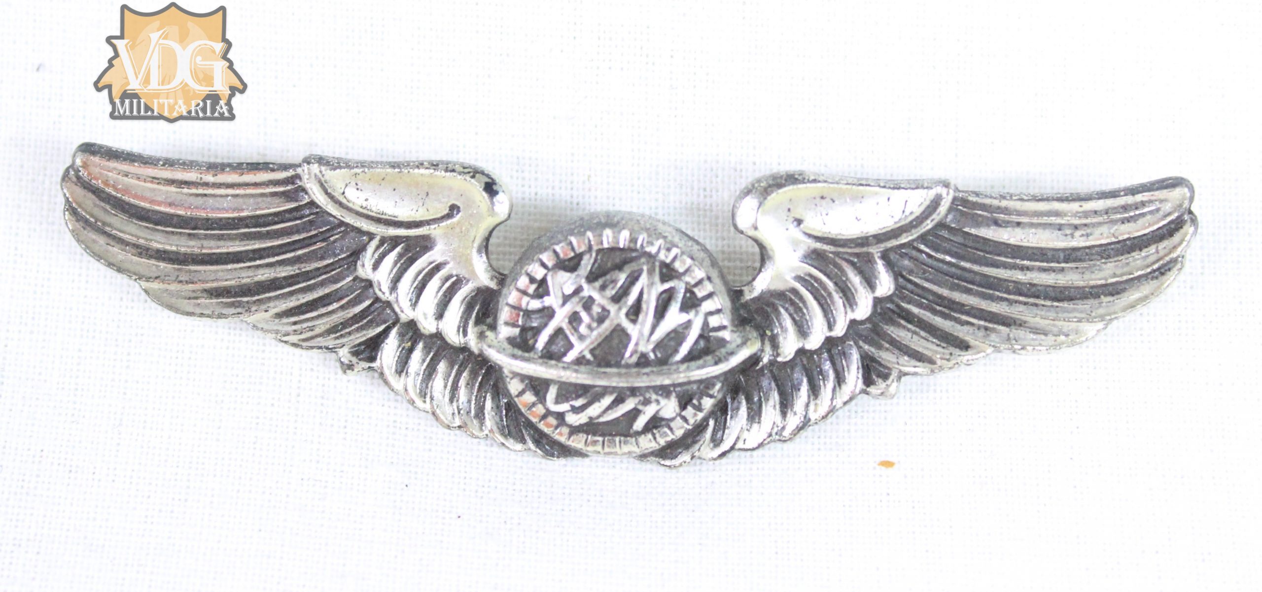 WW2 US Army Air Force Navigator Clutchback Wings-AMICO Sterling Silver