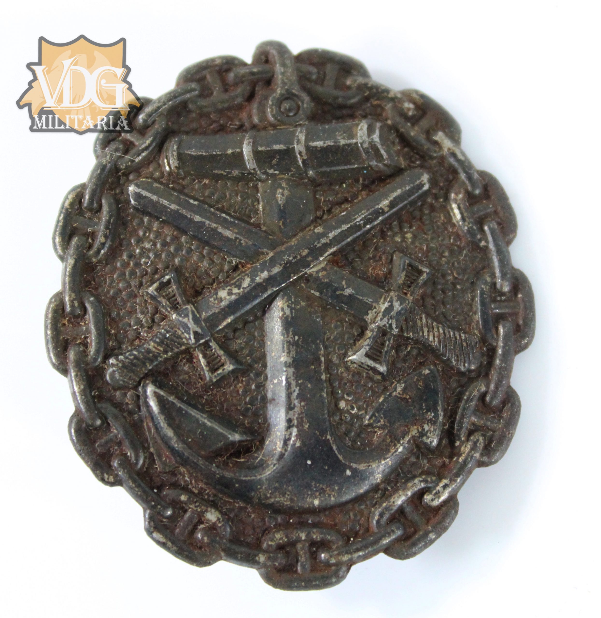 WW1 German Naval Wound Badge in Black