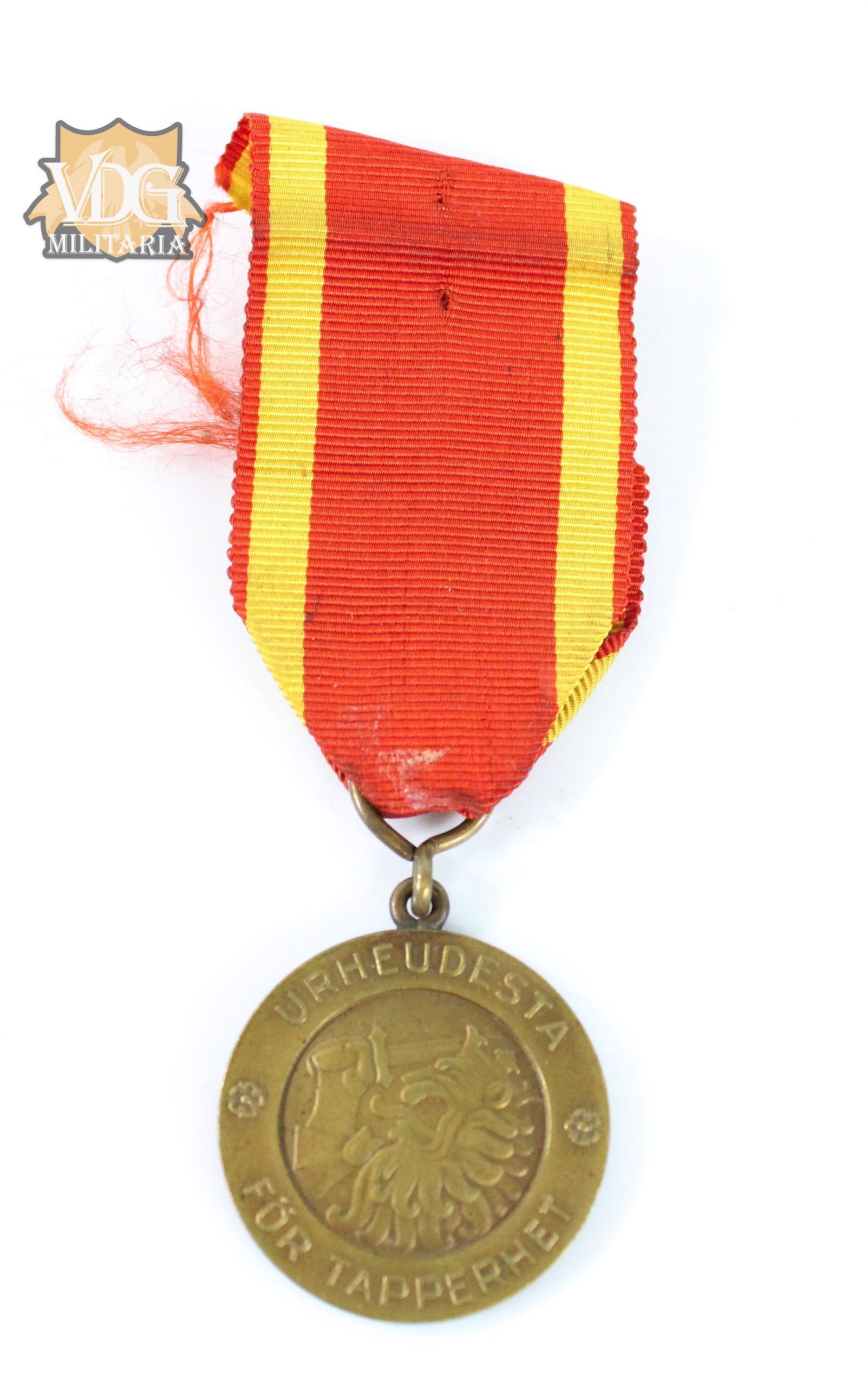 WW2 Finland Medal of Liberty 2nd Class 1941 Medal "Urheudesta För Tapperhet"
