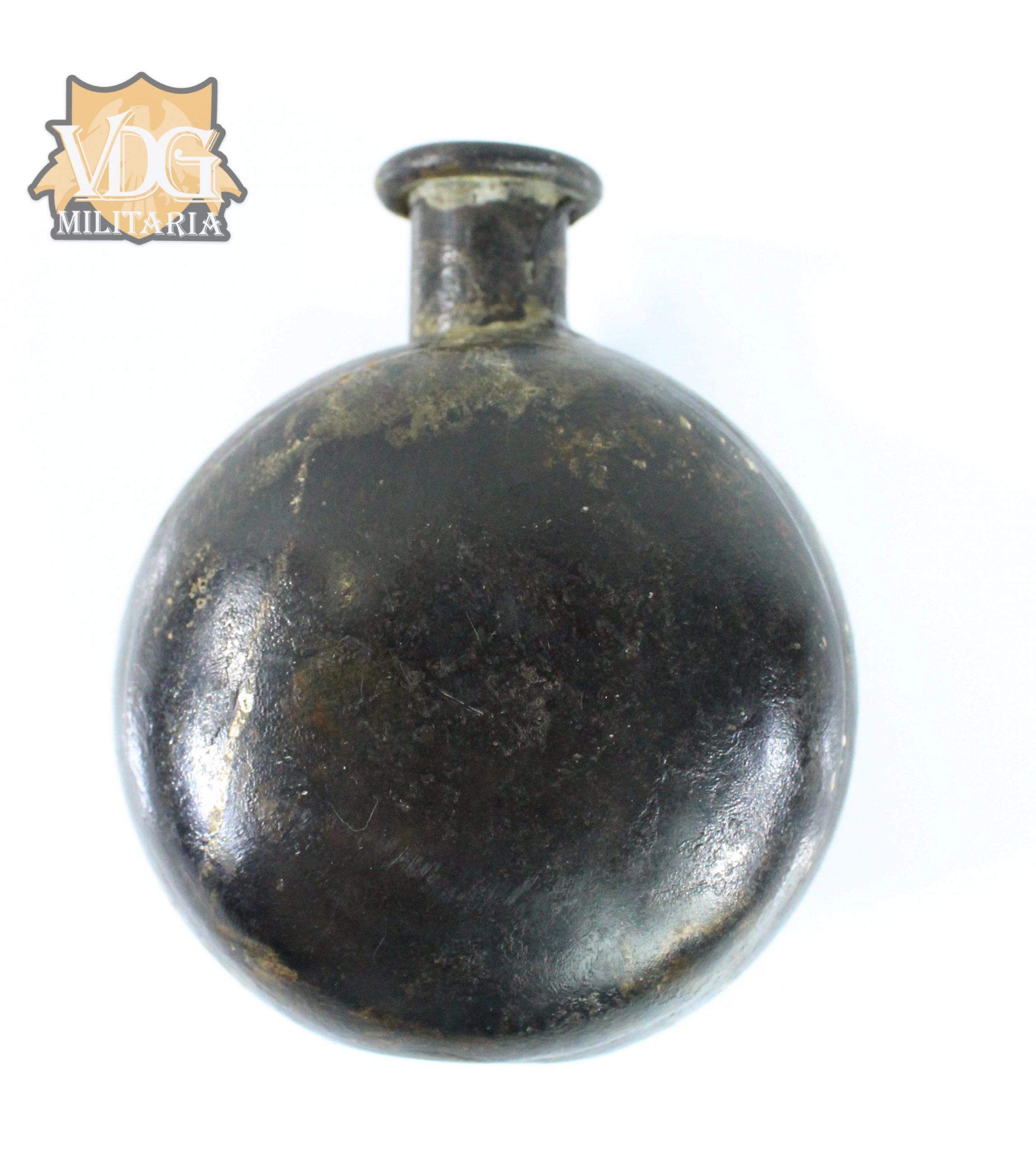 US Civil War Ceramic Powder Flask - Image 2