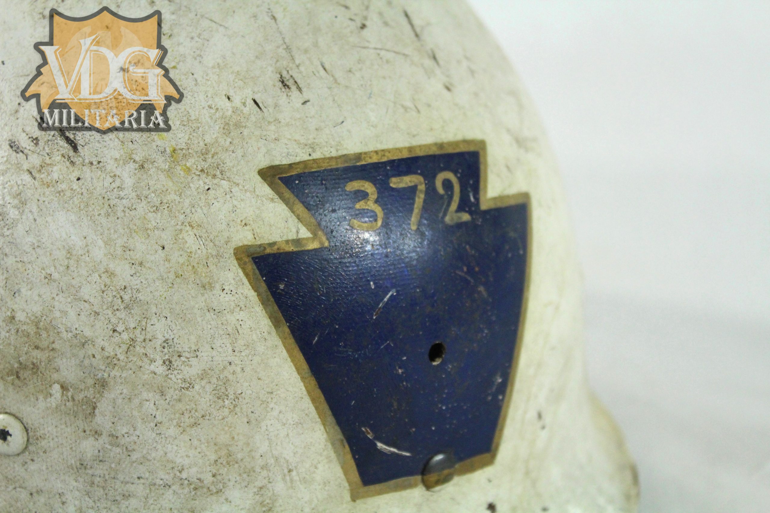 Korean War Era US Army Pennsylvania 372nd National Guard Firestone 1951 M1 Helmet Liner - Image 2
