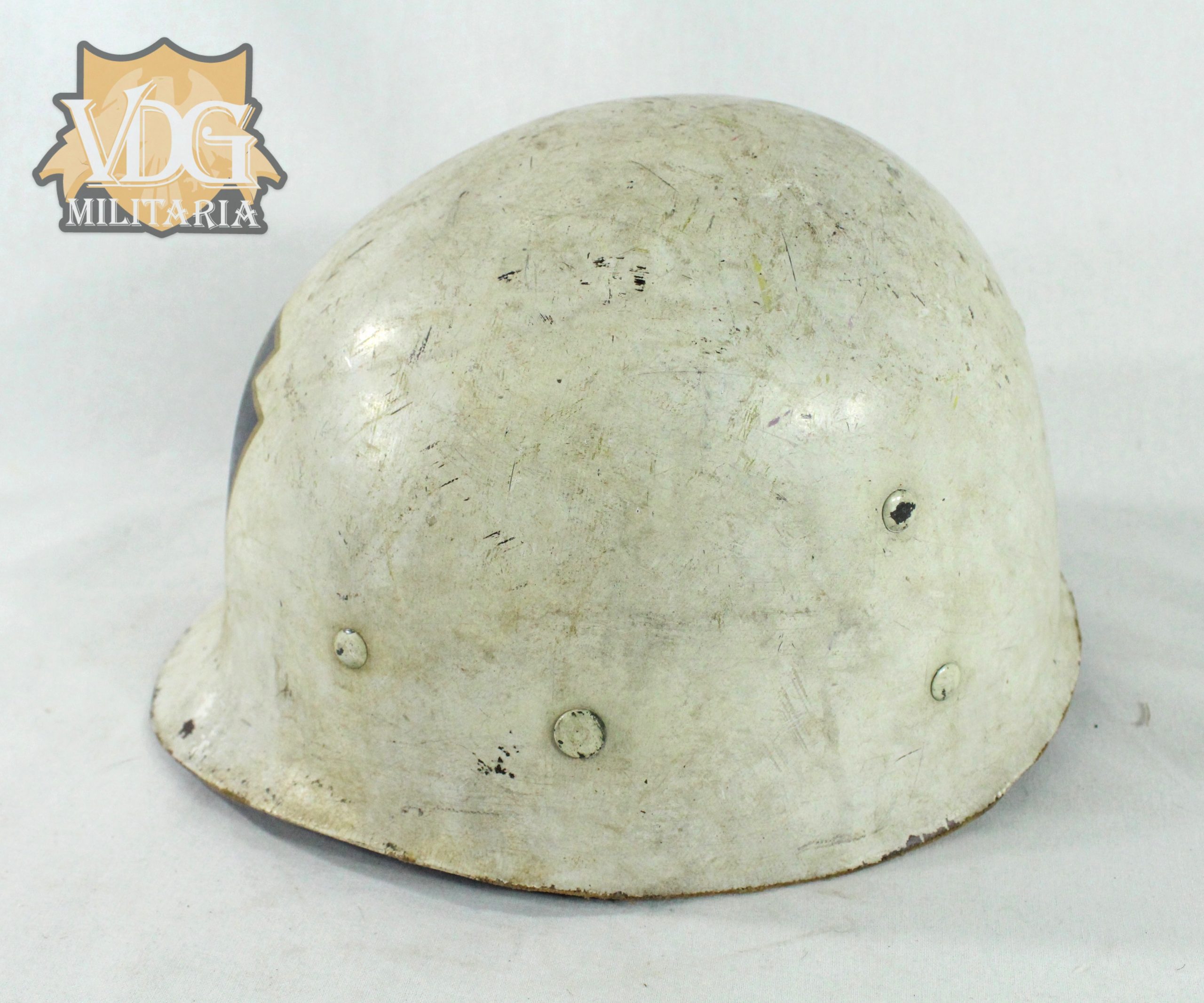 Korean War Era US Army Pennsylvania 372nd National Guard Firestone 1951 M1 Helmet Liner - Image 3