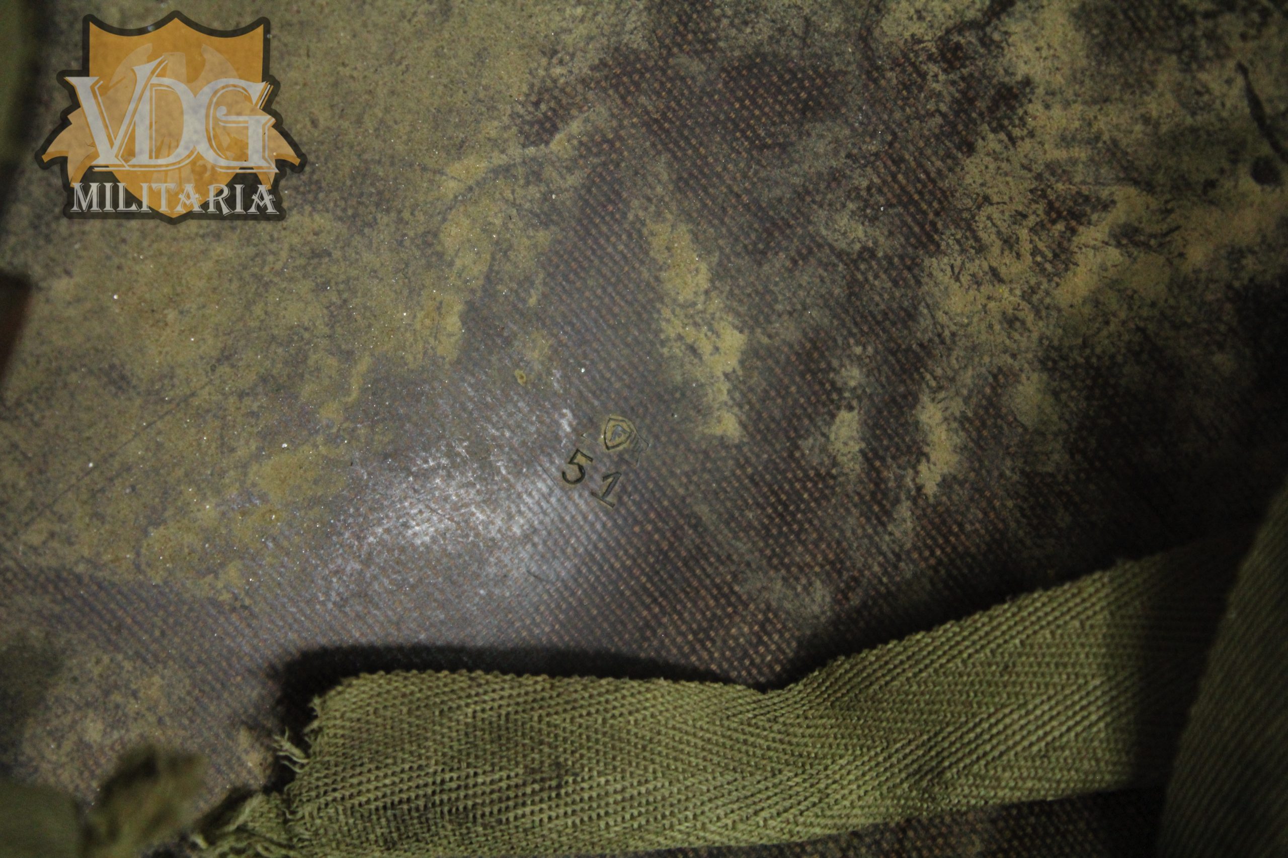 Korean War Era US Army Pennsylvania 372nd National Guard Firestone 1951 M1 Helmet Liner - Image 14