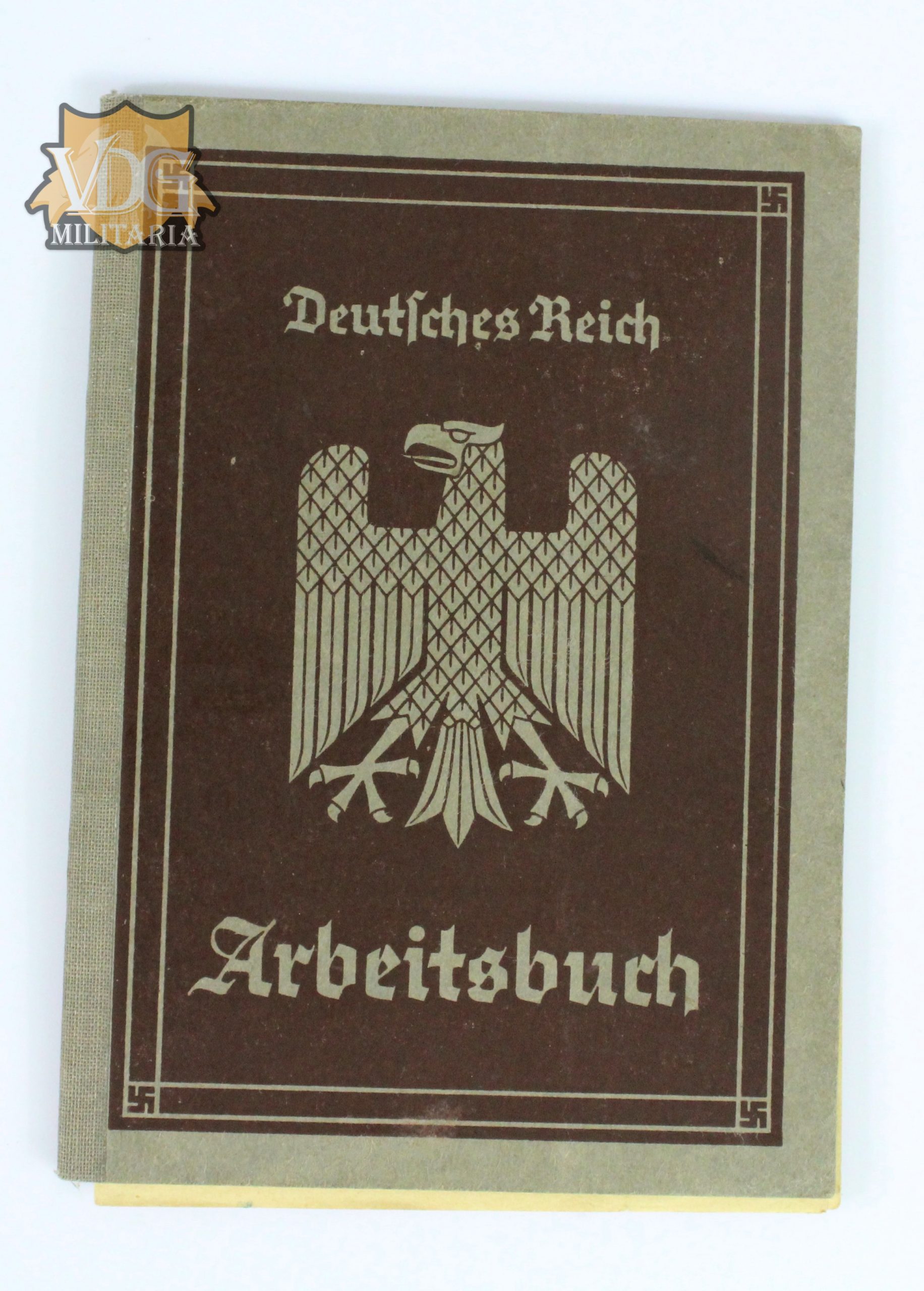 WW2 German Deutsches Reich Arbeitsbuch with Extras-1935