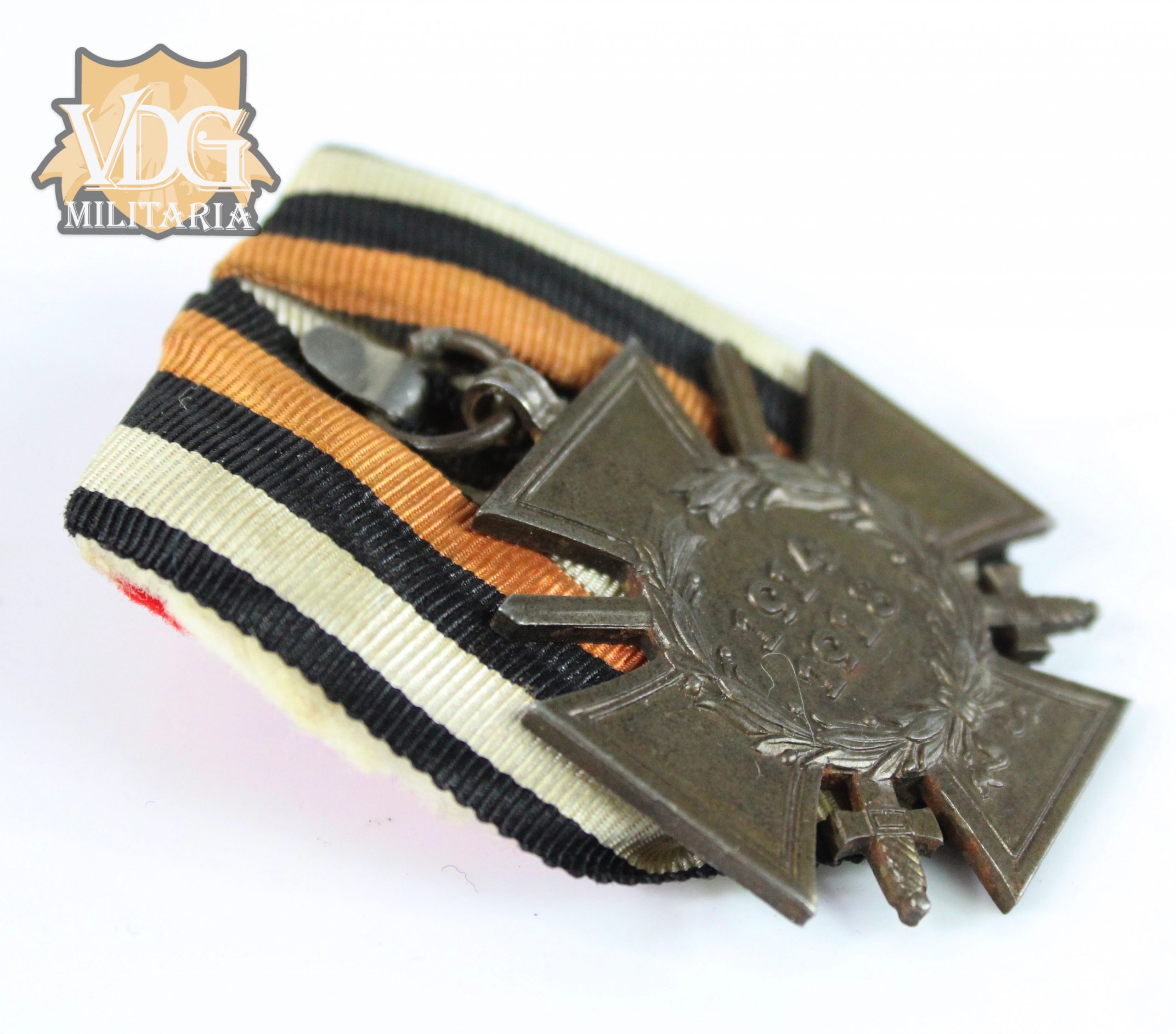 WW1 German Parade Mounted Hindenburg Cross with Swords-Pforzheim 18, - Image 4