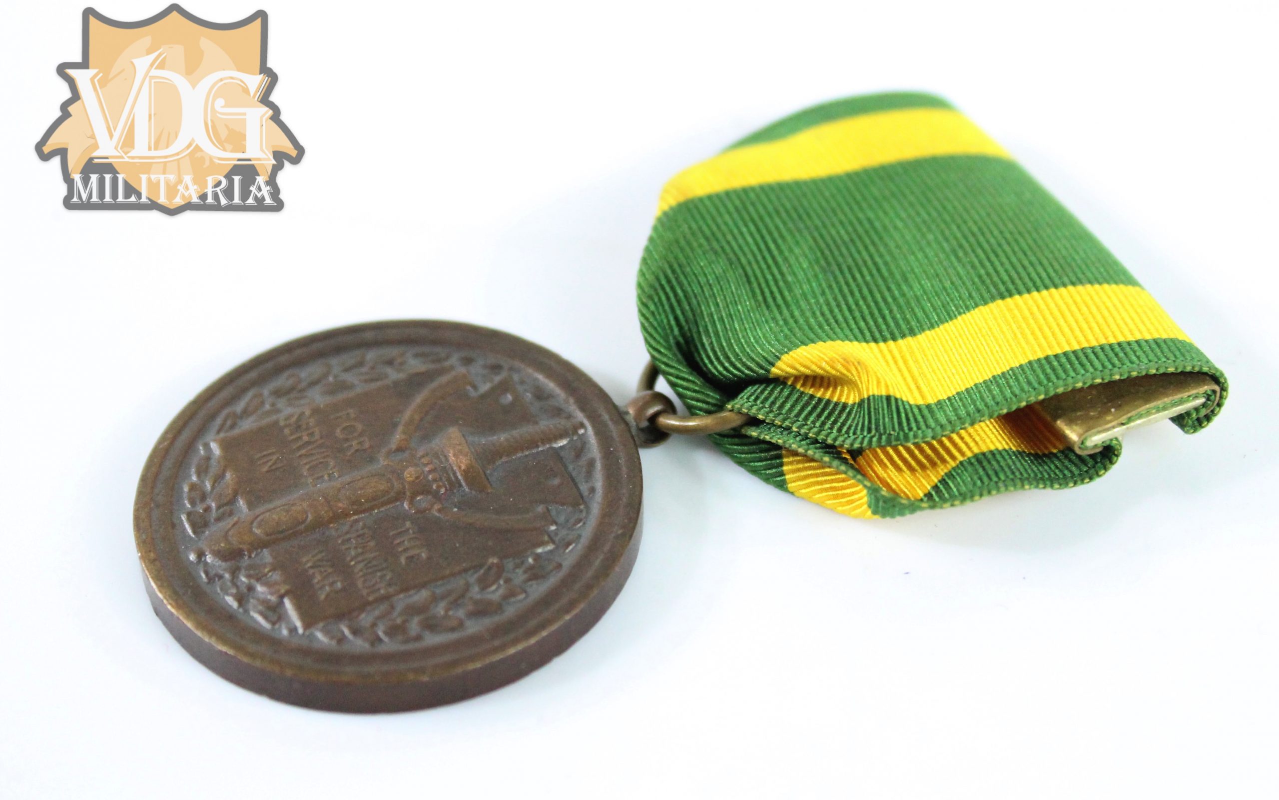 Spanish American War US "Spanish War" Service Medal (Remounted) - Image 4