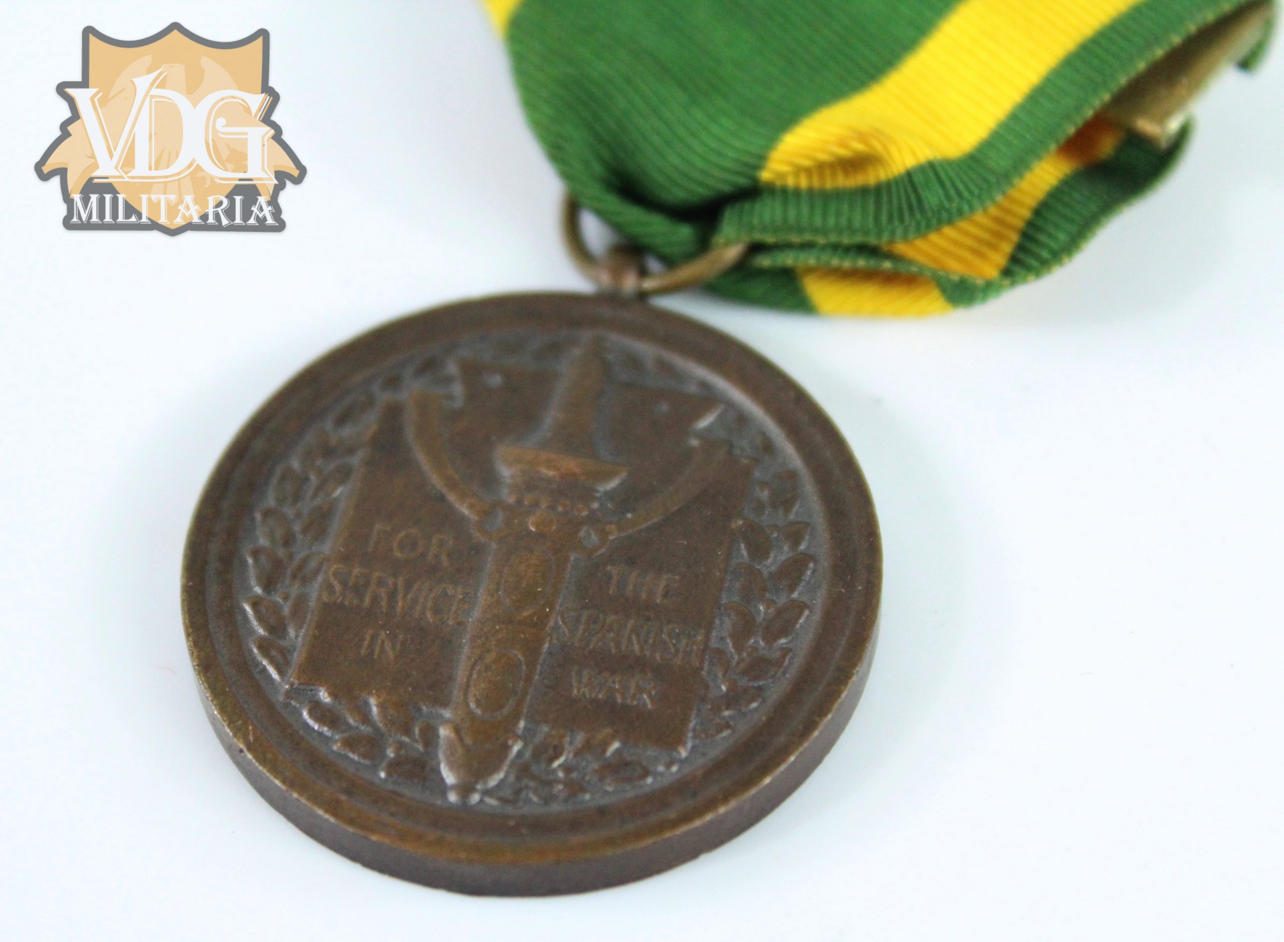 Spanish American War US "Spanish War" Service Medal (Remounted) - Image 5