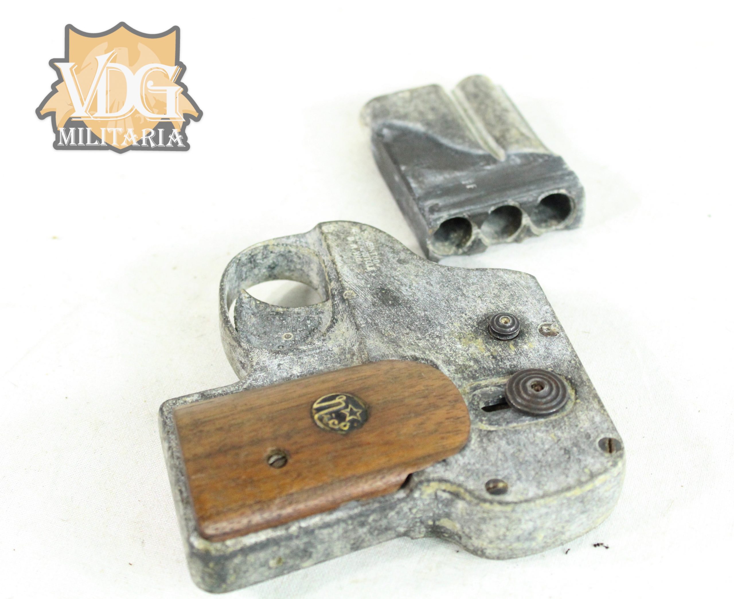 Interwar German Self Defense Flare/Pepper Spray Pistol - Image 9