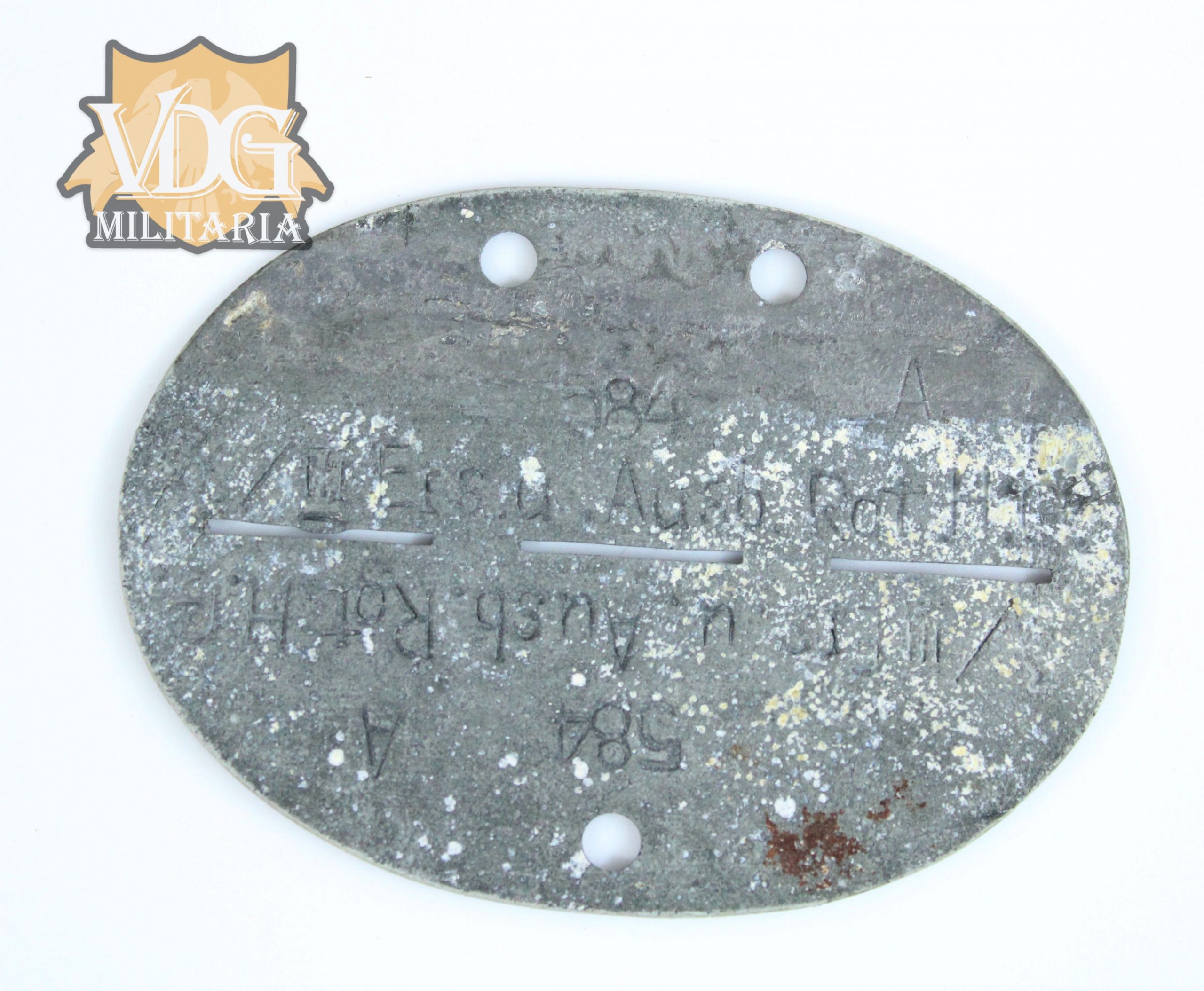 WW2 German Erkennungsmarke ID Disc 4./Ers.u.Ausb.Rgt.11 Infantry Replacement Training Unit