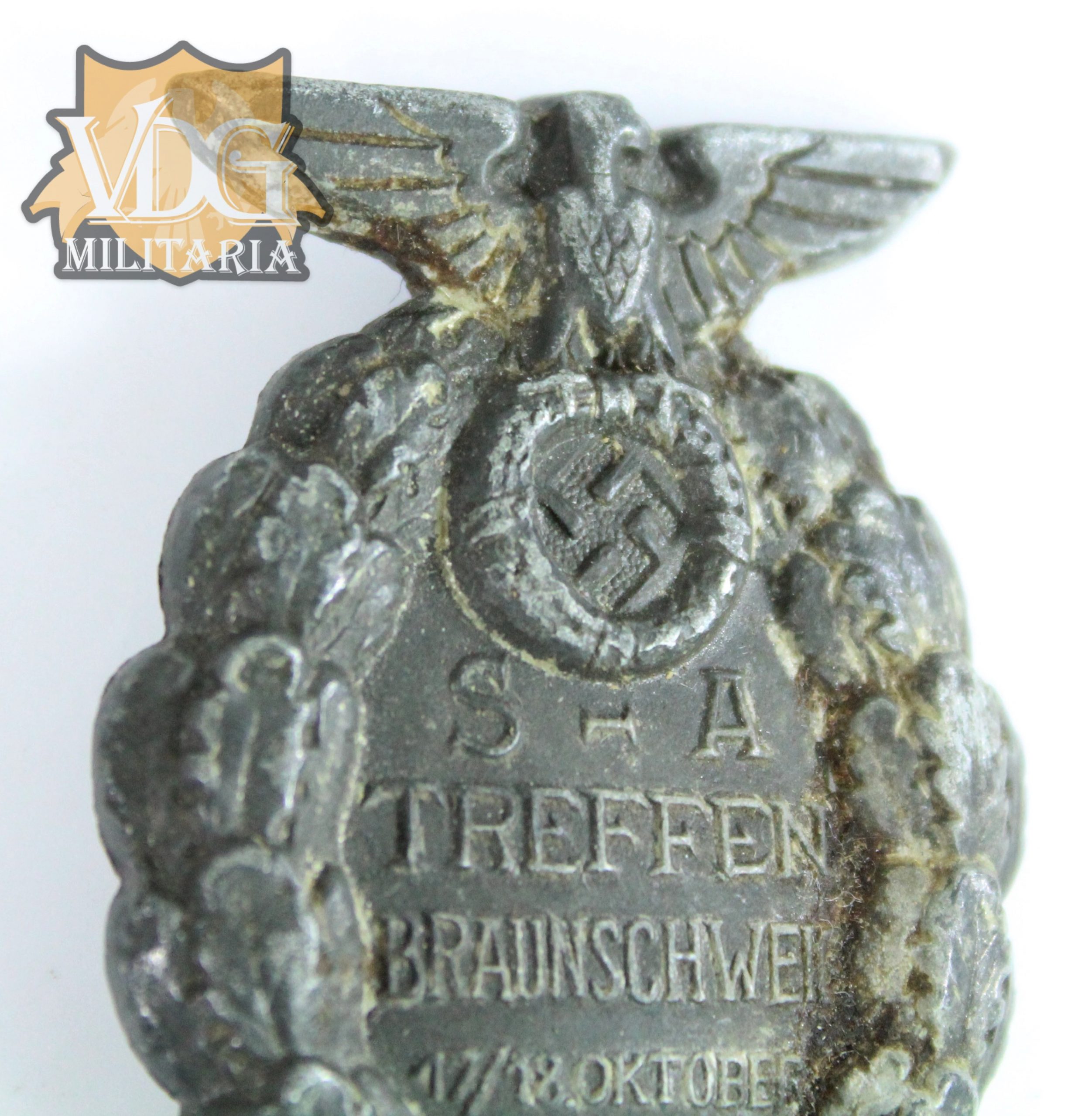 WW2 German SA Treffen 'Braunschweig' 1931 Badge - Image 5