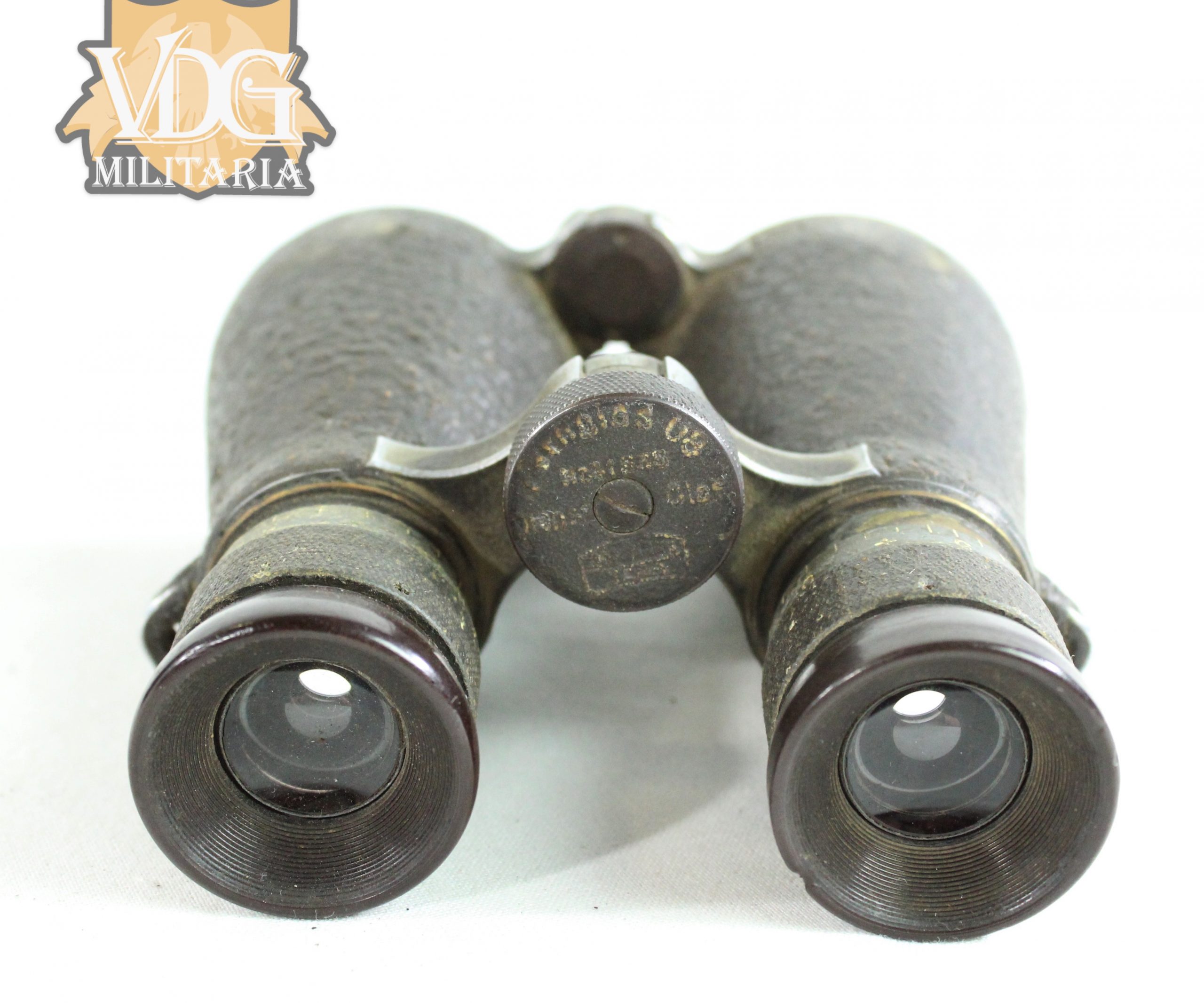 WW1 German Fernglas 08 Field Binoculars with Original Case - Image 6
