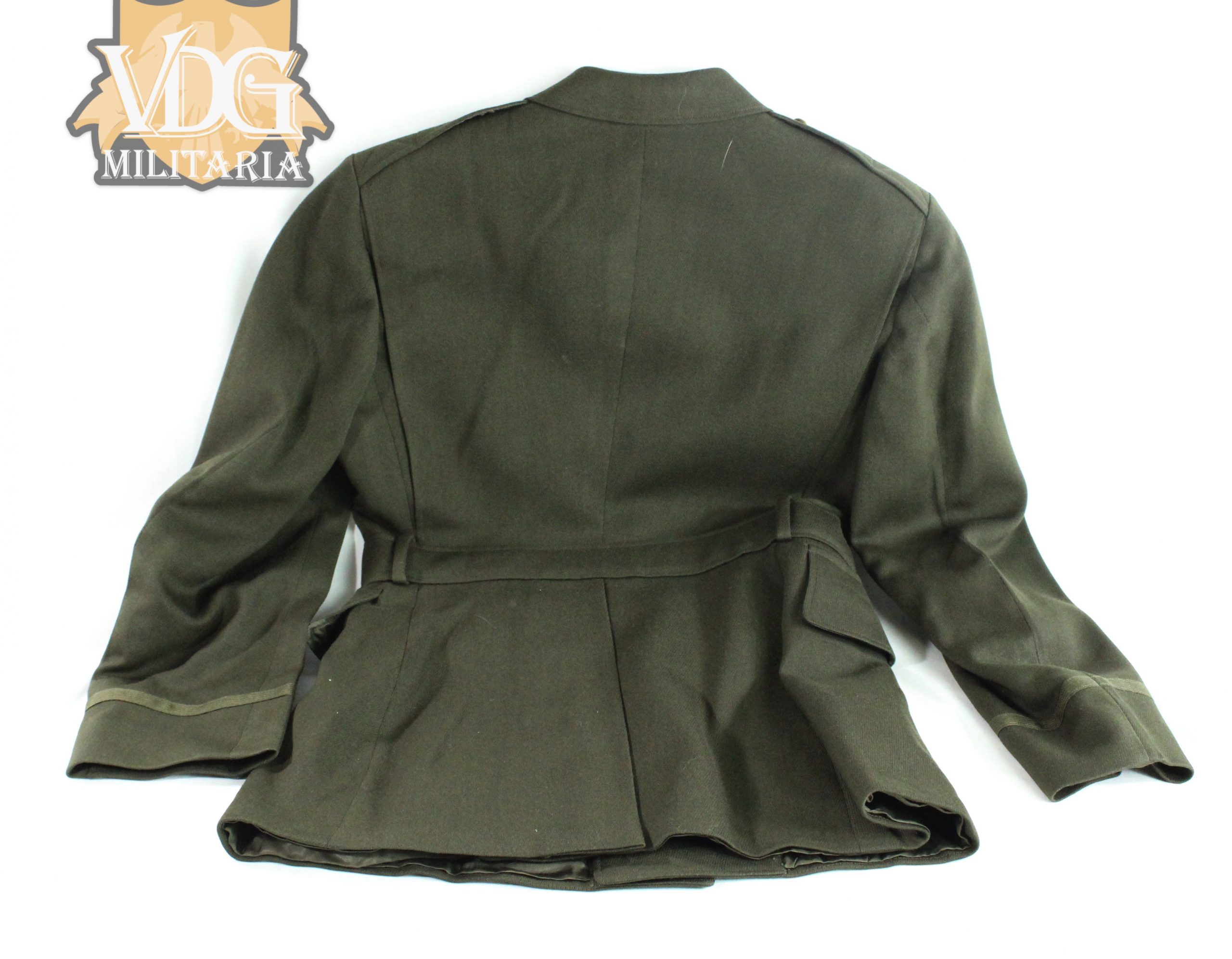 WW2 US Army 2nd Lieutenant Officer’s Class A Dress Jacket by Redman’s Tailors (Houston, Texas) with Size 6 ¾ Pinks Garrison Cap - Image 2