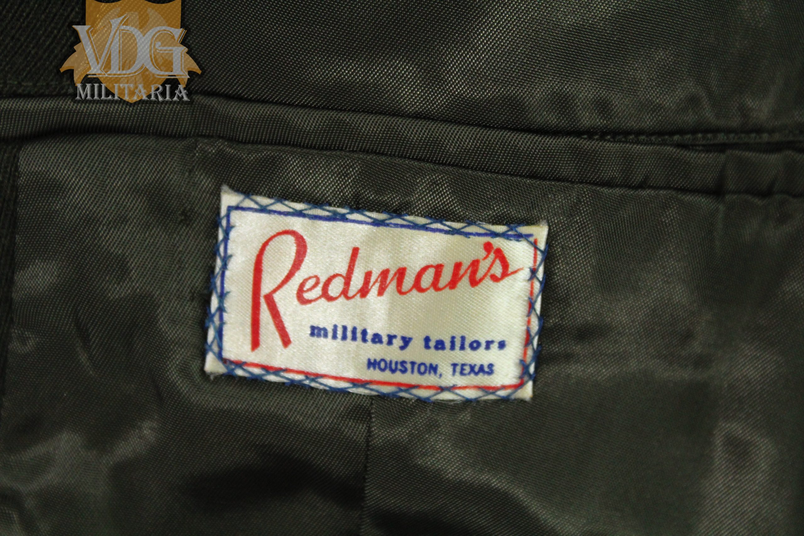 WW2 US Army 2nd Lieutenant Officer’s Class A Dress Jacket by Redman’s Tailors (Houston, Texas) with Size 6 ¾ Pinks Garrison Cap - Image 6
