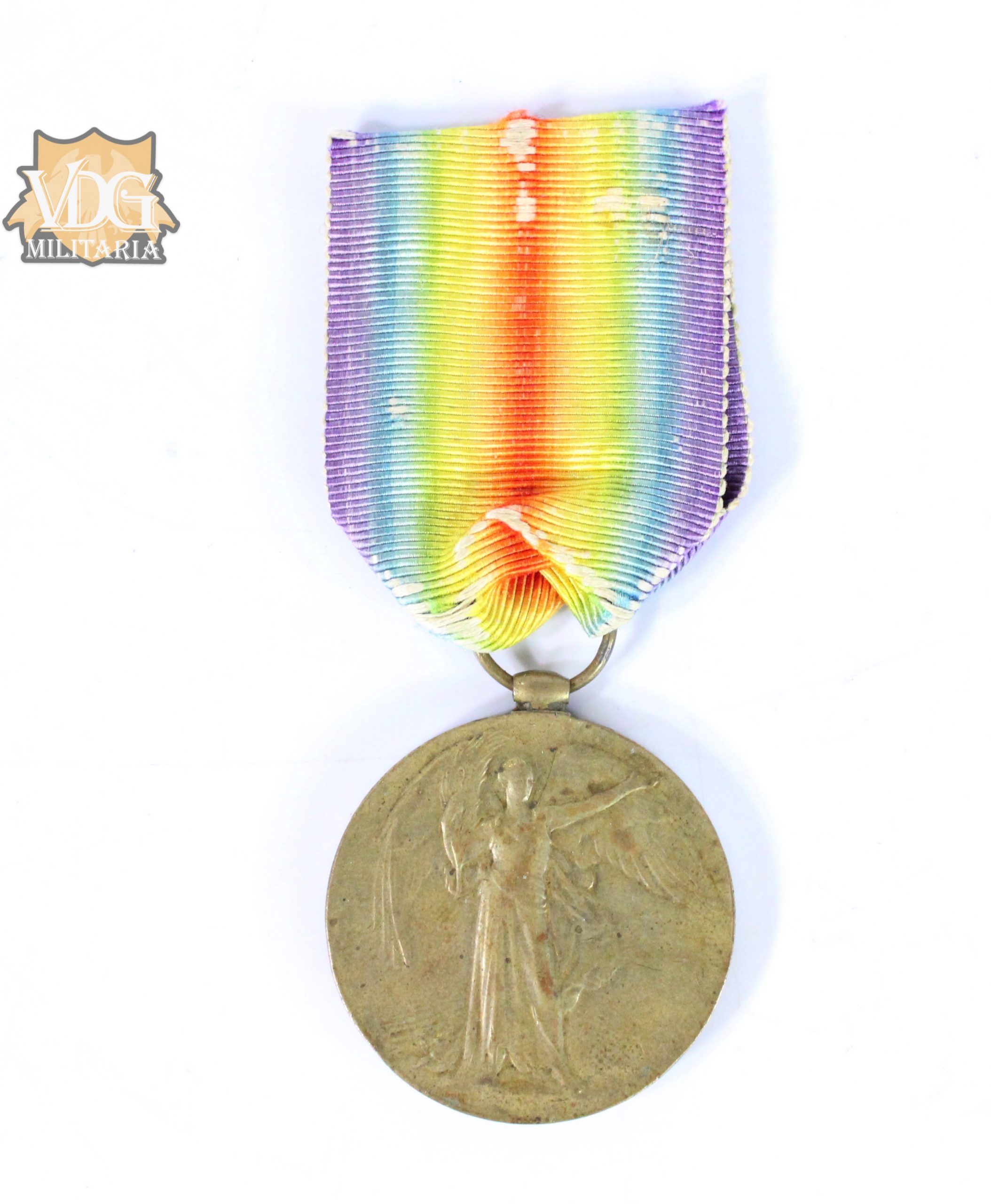 WW1 British Victory Medal Named 2789 L-Nk Qad Ali 1/25 Punjabis Indian Army