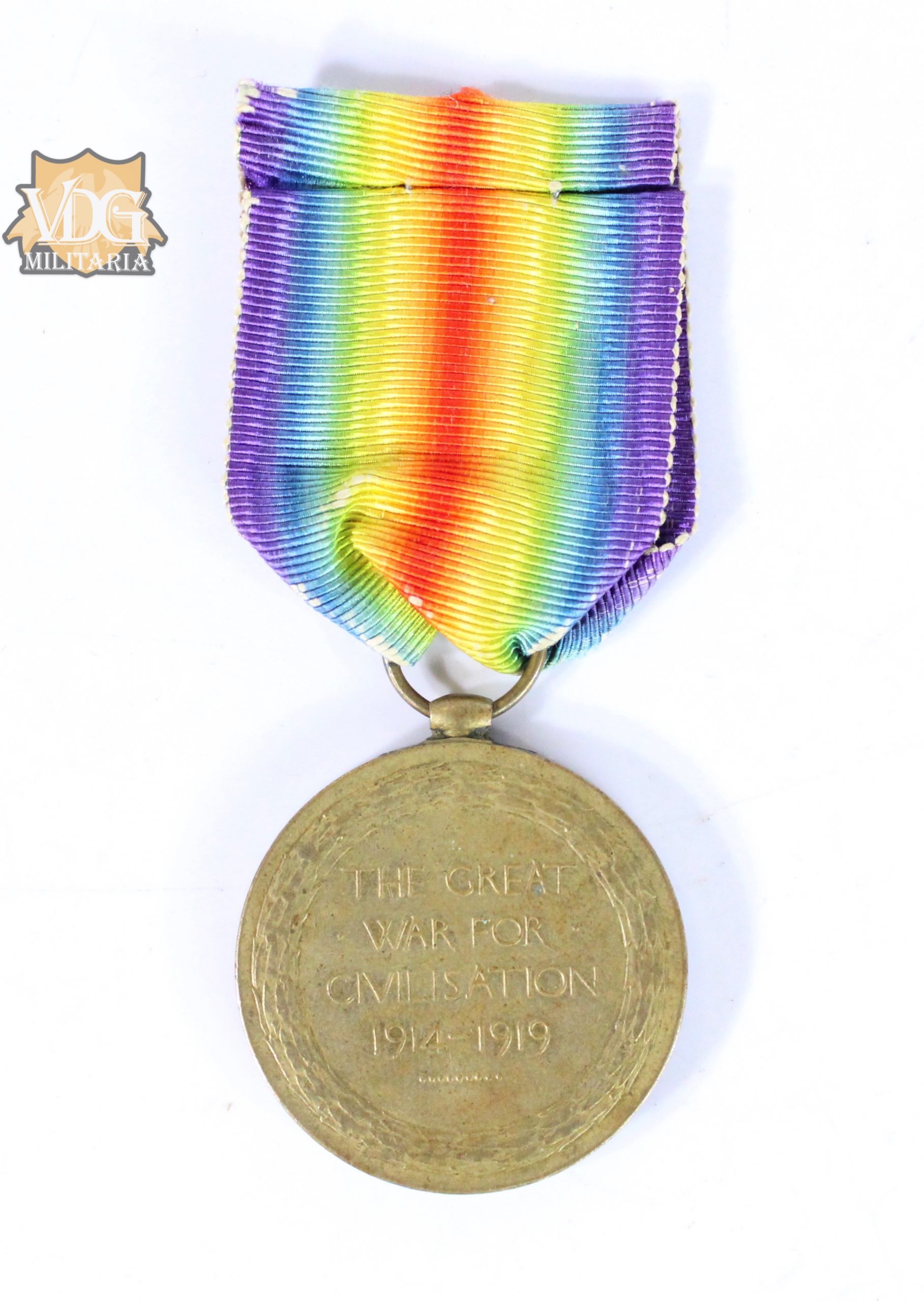 WW1 British Victory Medal Named 2789 L-Nk Qad Ali 1/25 Punjabis Indian Army - Image 2