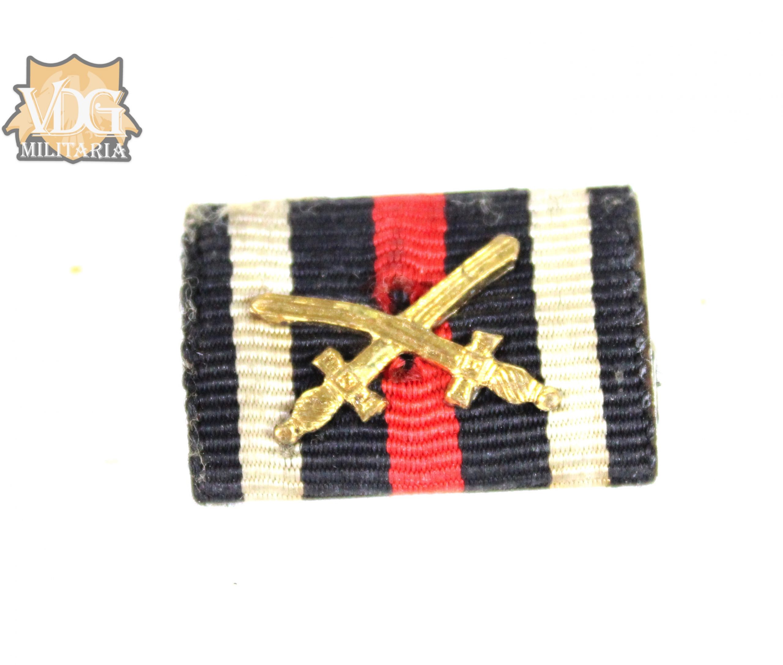 WW1 German Hindenburg Cross with Swords Ribbon Bar