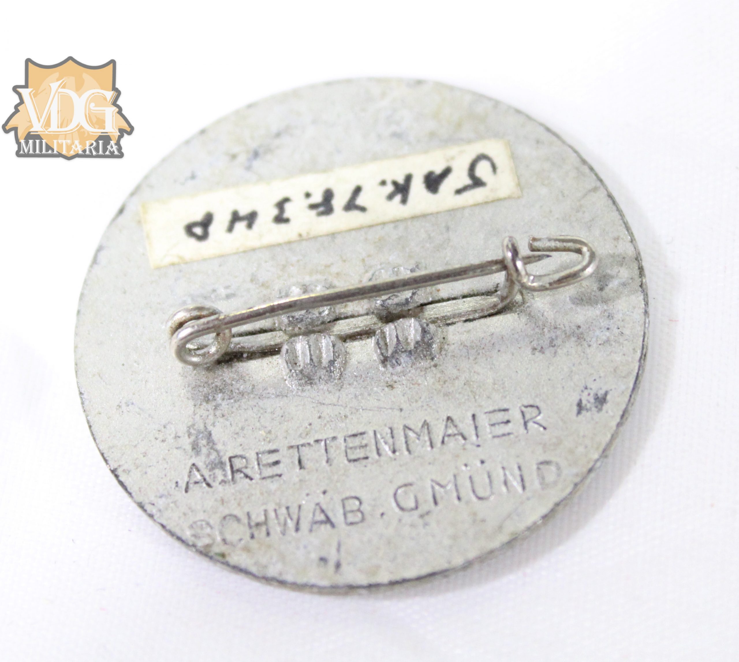 WW2 German “1 Mai 1939” Tinnie-A. Rettenmaier - Image 2