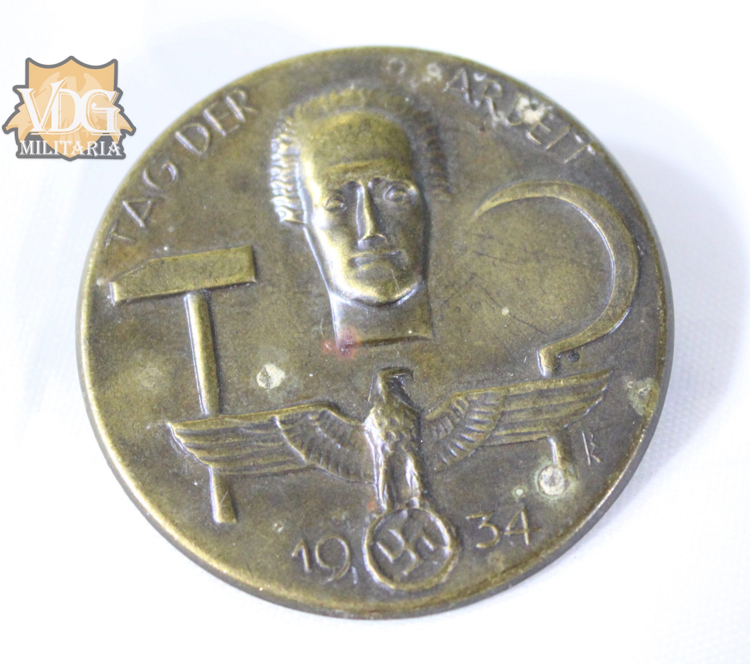 WW2 German Tag Der Arbeit 1934 Tinnie-Fred. Wagner