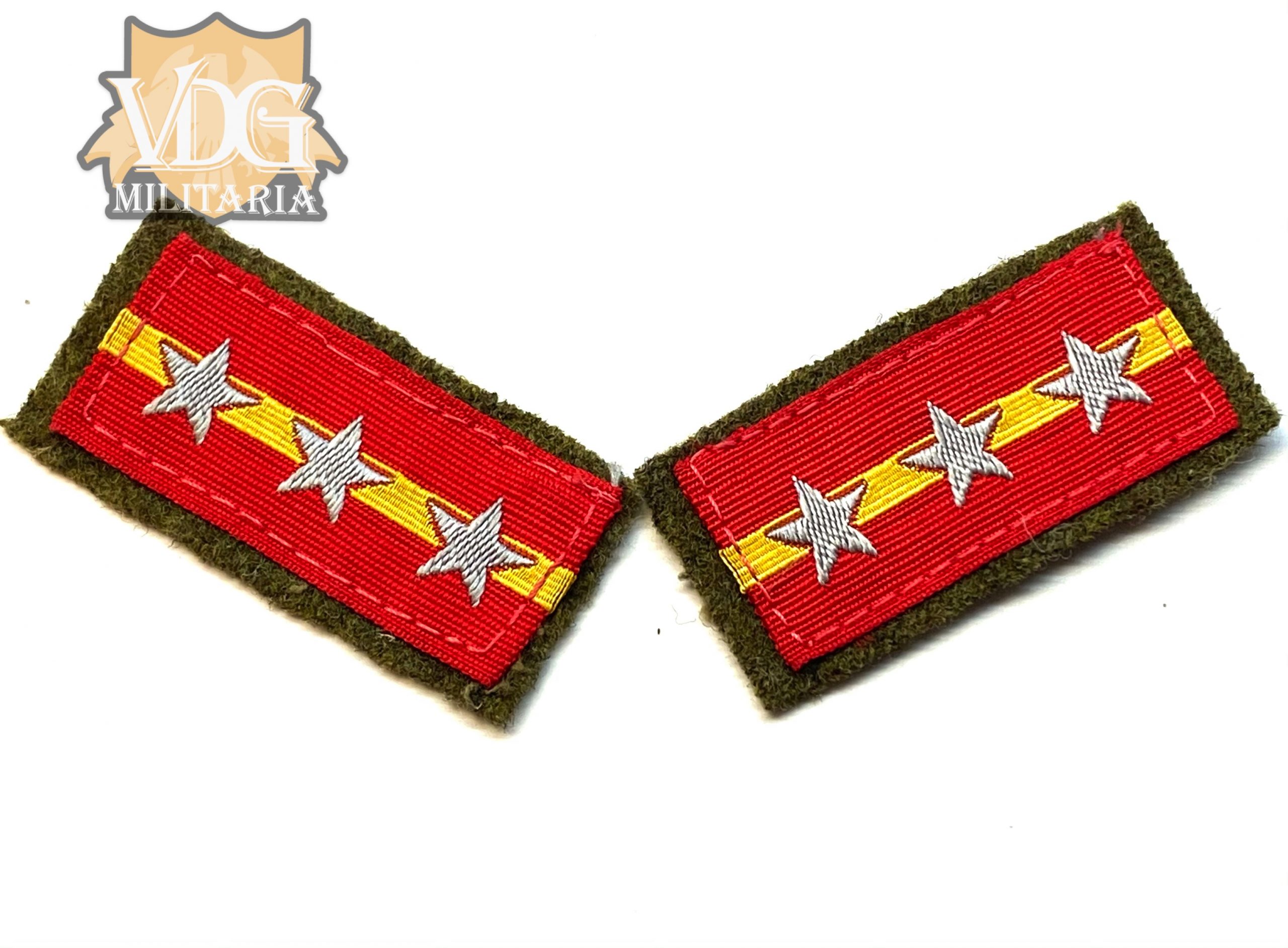 WW2 Japanese Army IJA Sergeant Major Collar Tab Set