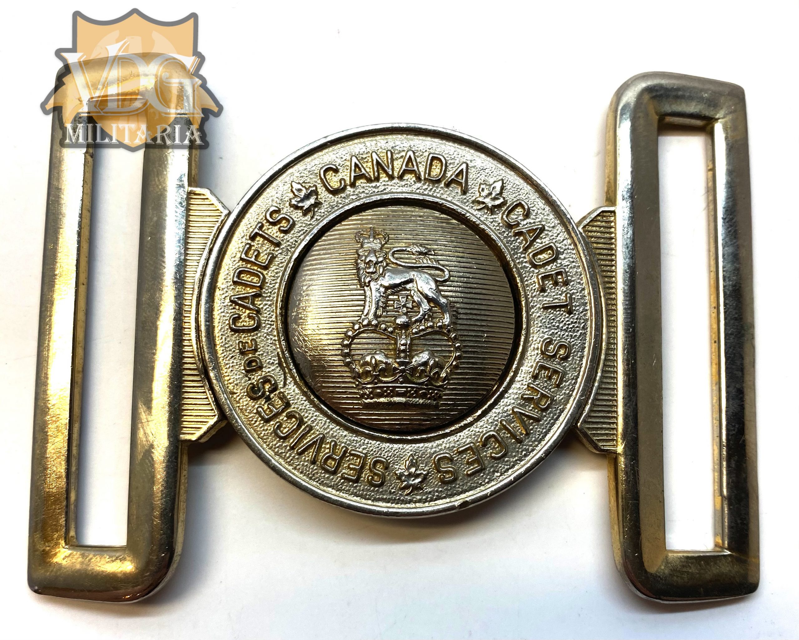 Post WW2 Canada Cadet Two Piece Large Buckle with Queen's Crown