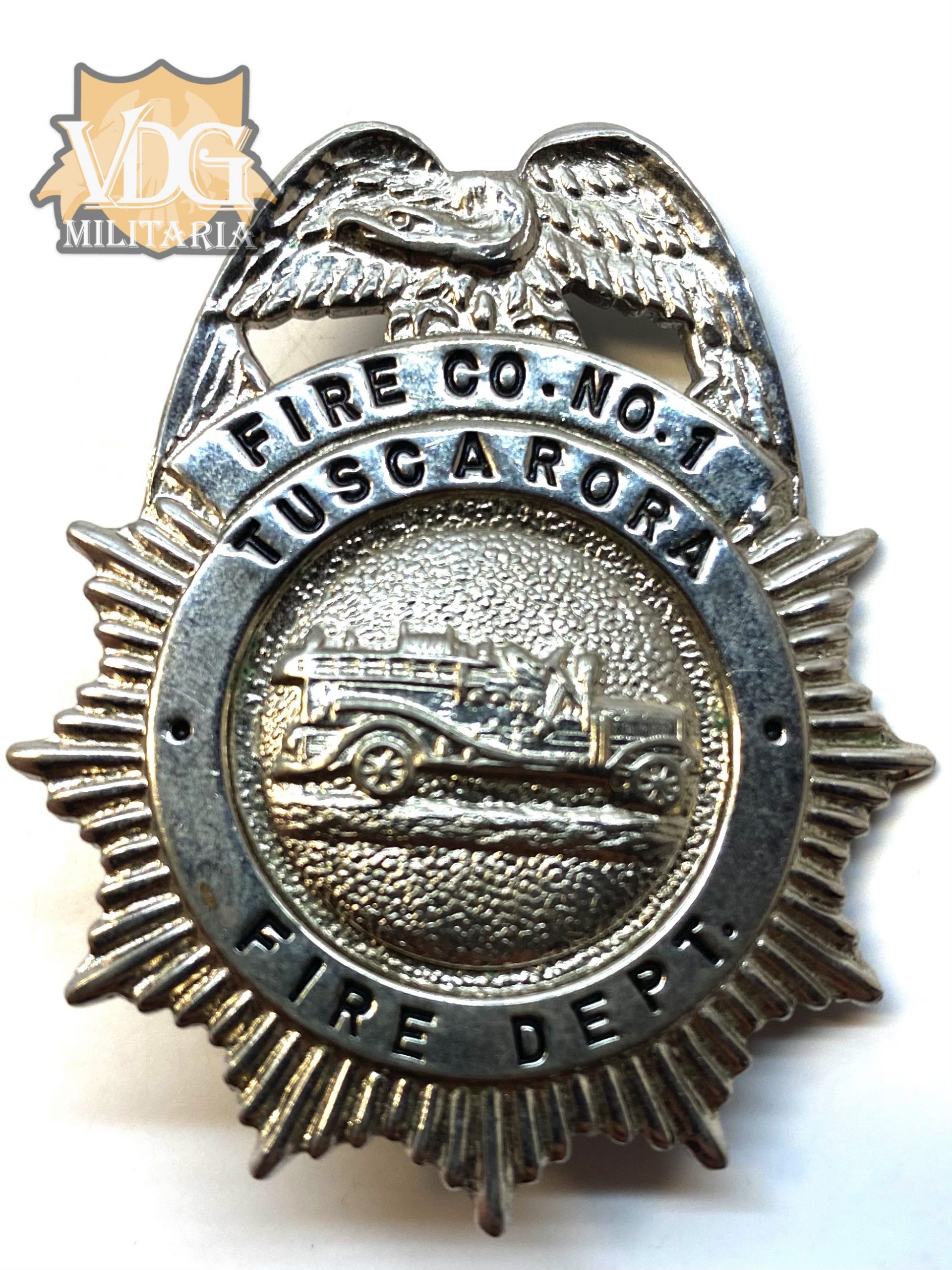 Obsolete Fire Co. No. 1 Tuscarora Fire Dept. Badge