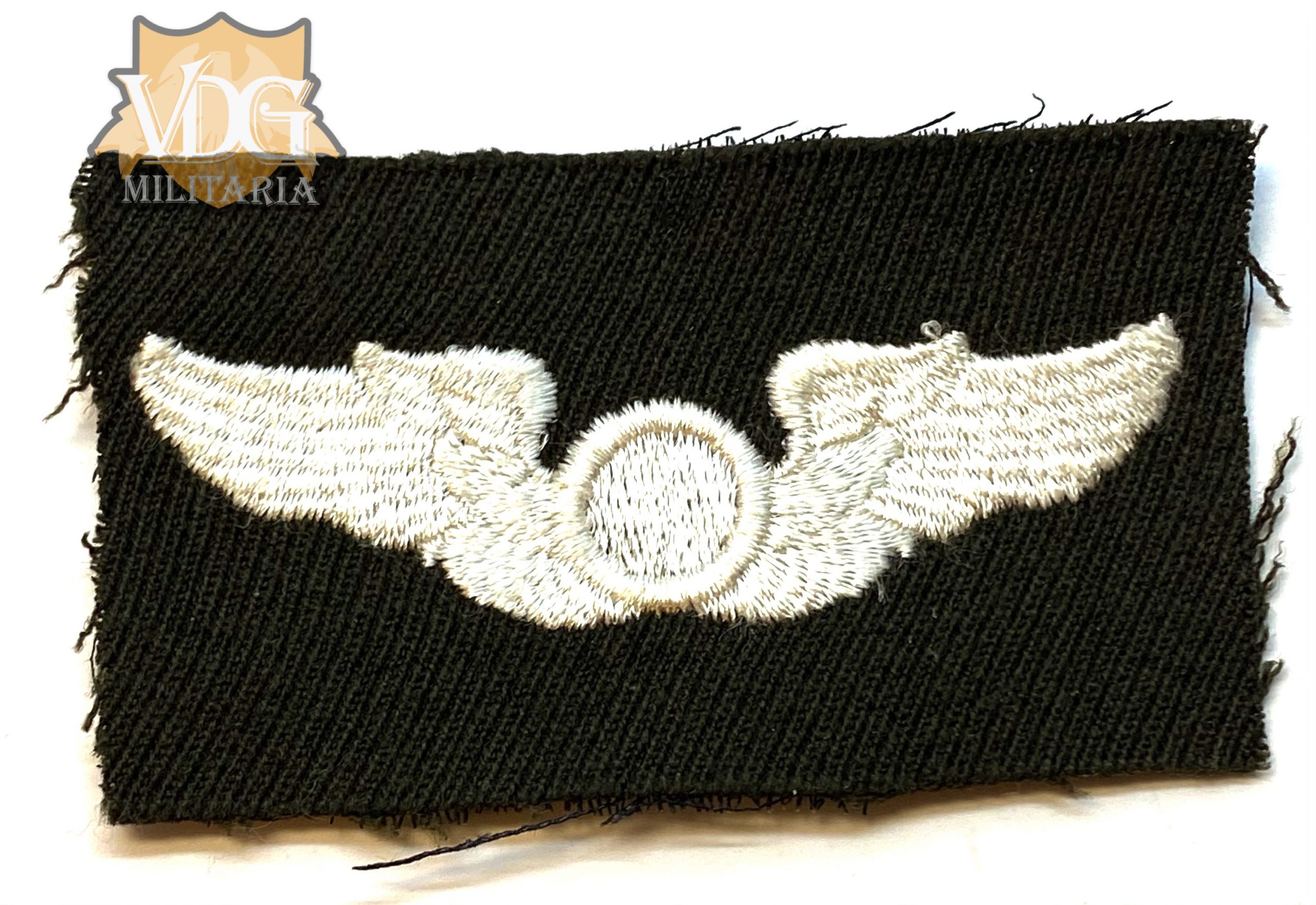 WW2 US Army Air Force Officer's Observer Cloth Badge Wings