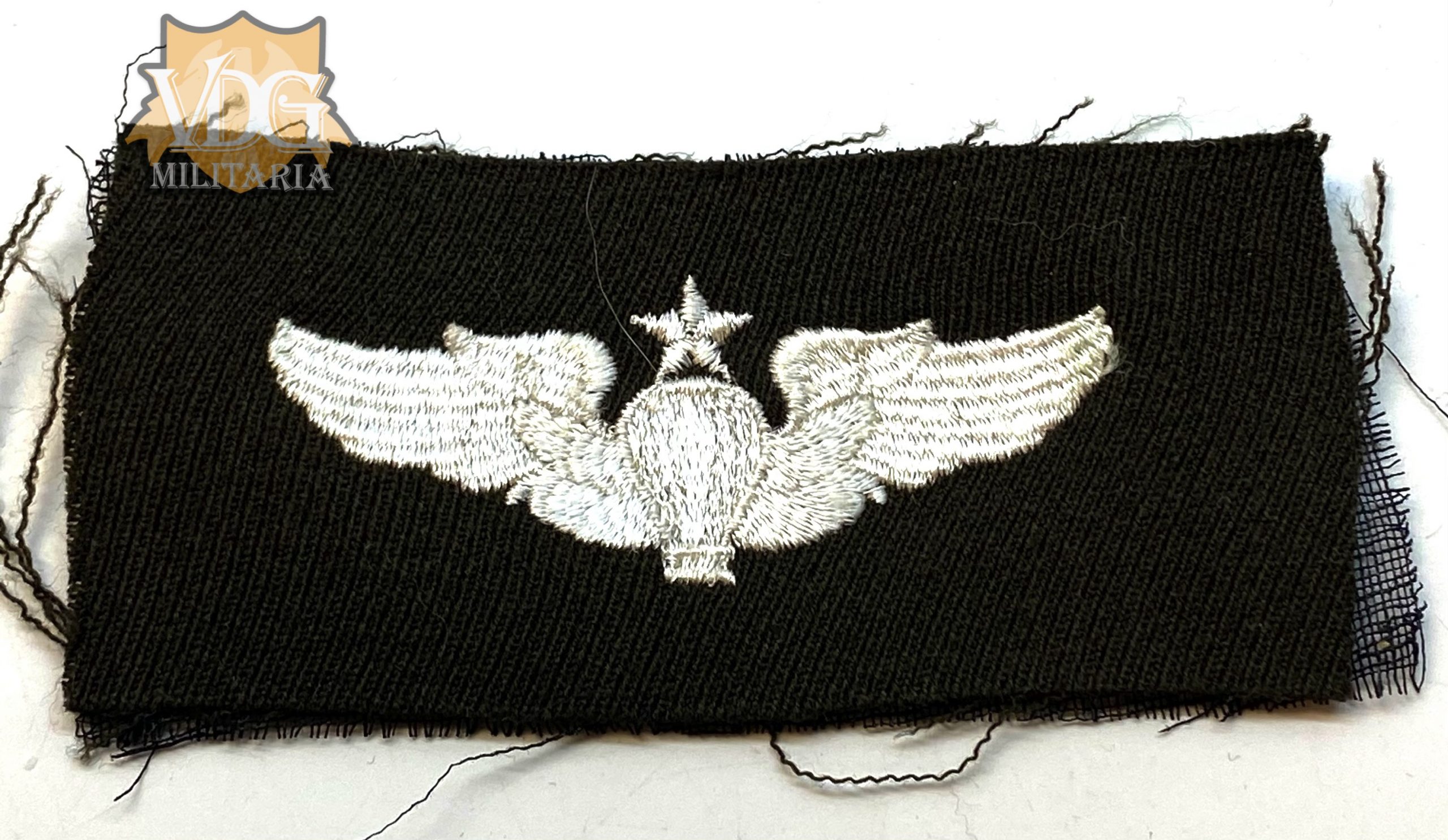 WW2 US Army Air Force Officer's Senior Balloon Pilot Cloth Badge Wings