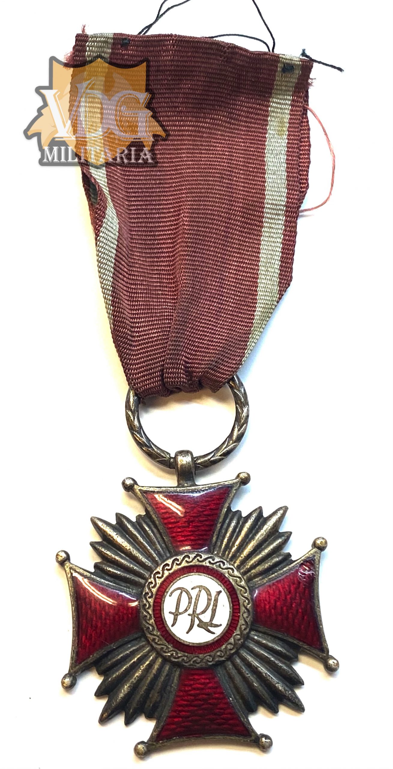 Polish Krzyz Zaslugi The Cross of Merit Medal in Silver