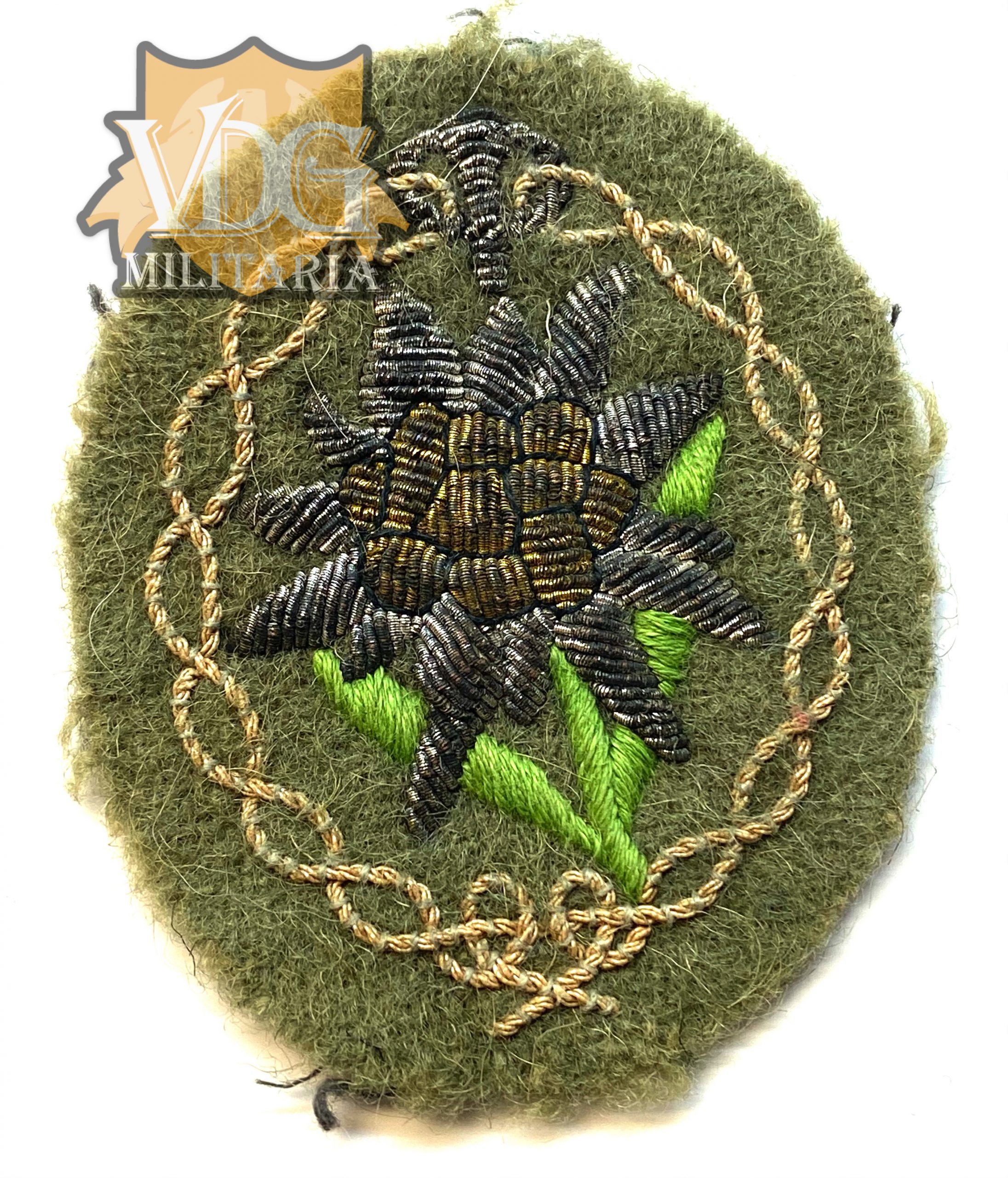 WW2 German Bullion Gebirgsjäger Edelweiss Patch