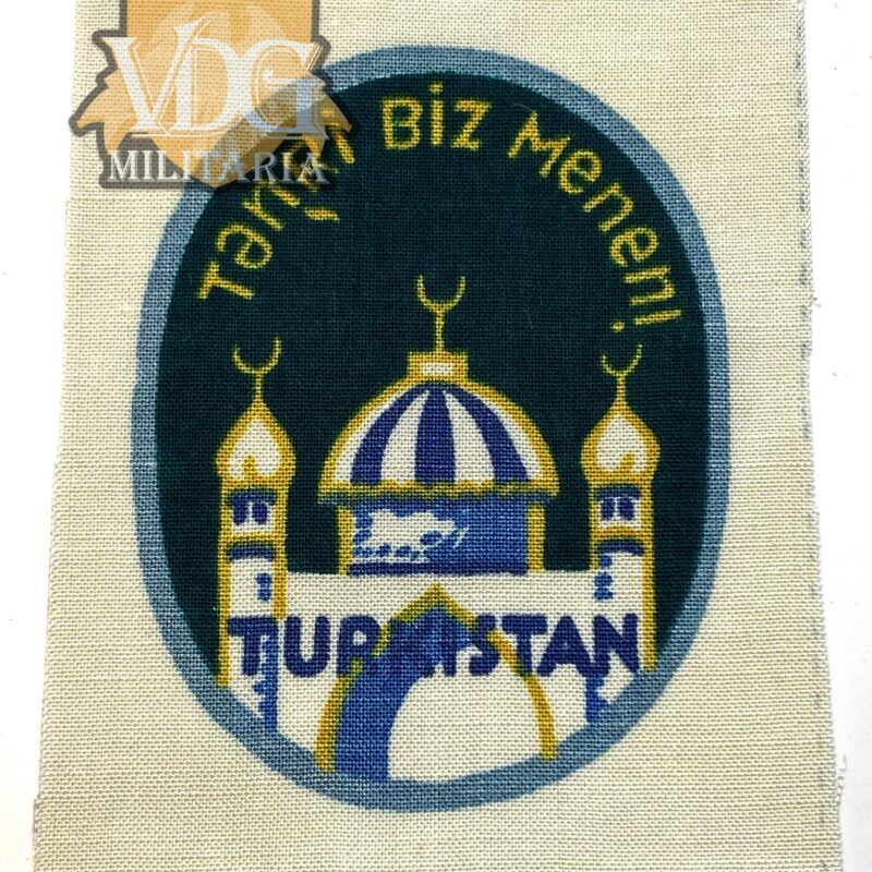 WW2 German Wehrmacht Turkistan Foreign Volunteer Shield (Turkistanisches Freiwilligen-Ärmelabzeichen)