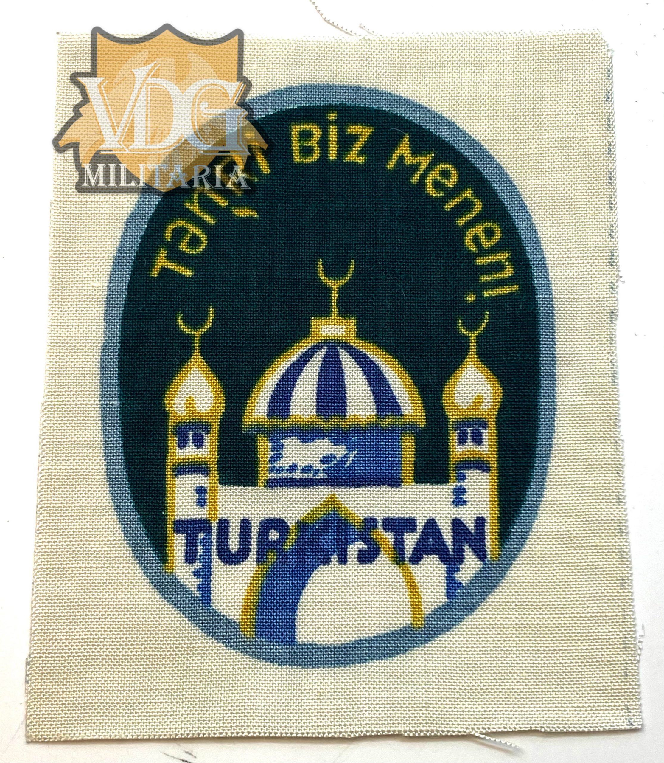 WW2 German Wehrmacht Turkistan Foreign Volunteer Shield (Turkistanisches Freiwilligen-Ärmelabzeichen)