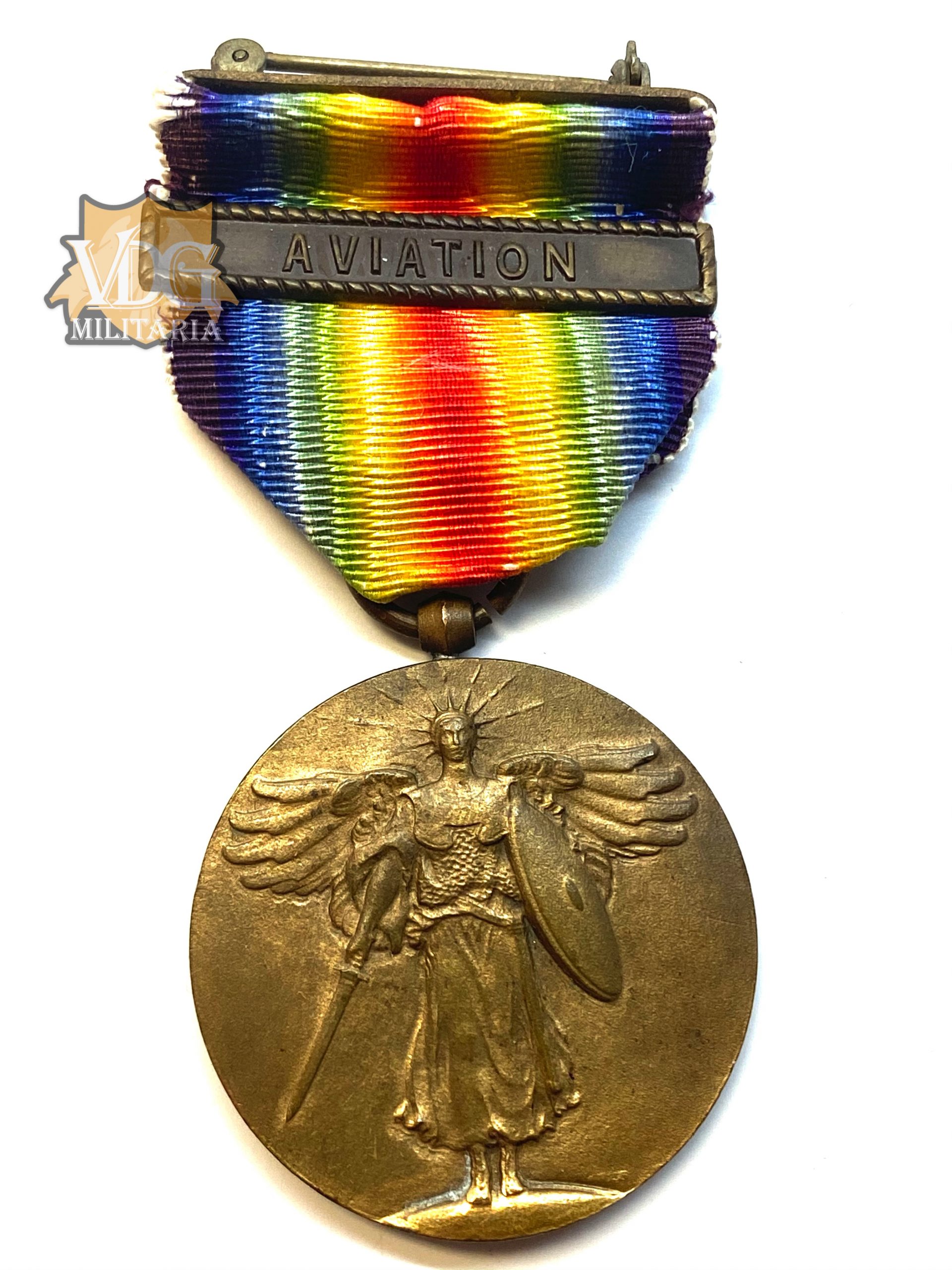 US WW1 Victory Medal-Aviation Clasp