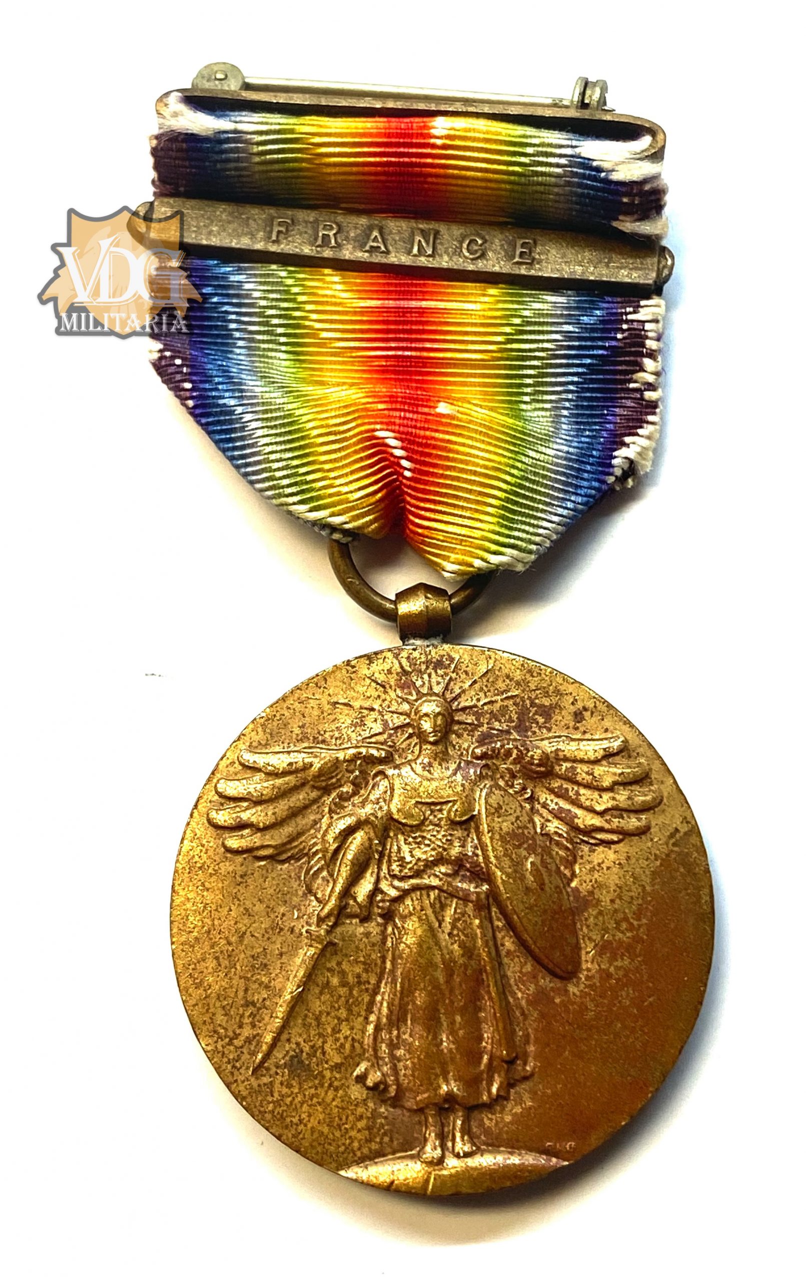 US WW1 Victory Medal-France Campaign Bar
