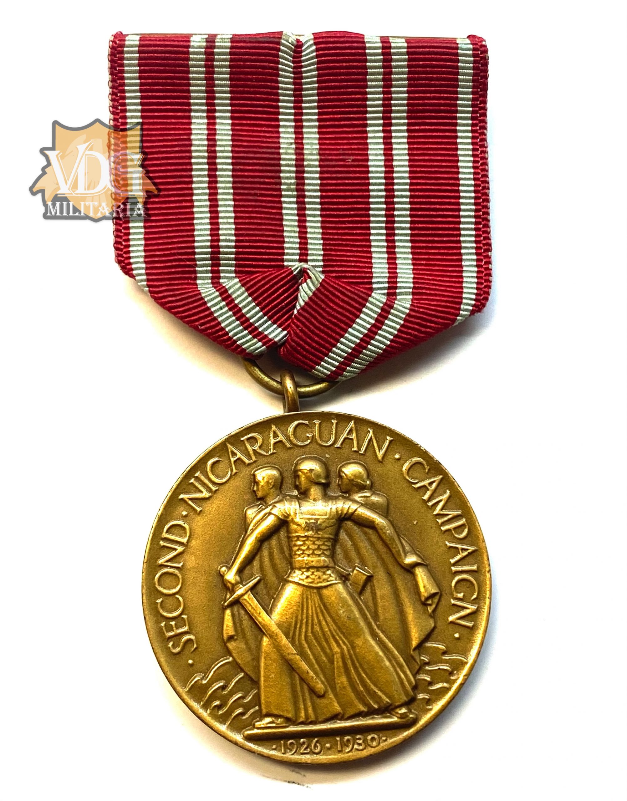 US 1926-1930 Second Nicaraguan Campaign Medal-Wrap Brooch