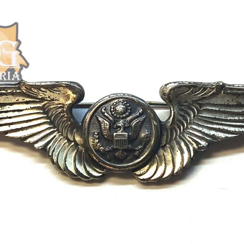 WW2 Era US Army Air Force Aircrew Pinback Wings