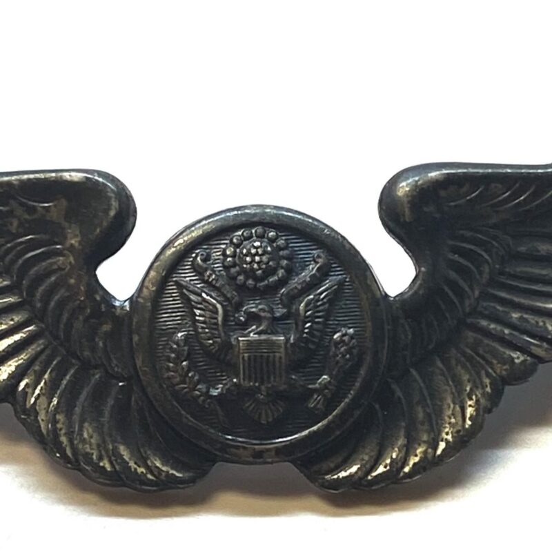 WW2 US Army Air Force Aircrew Wings Badge-Sterling Silver