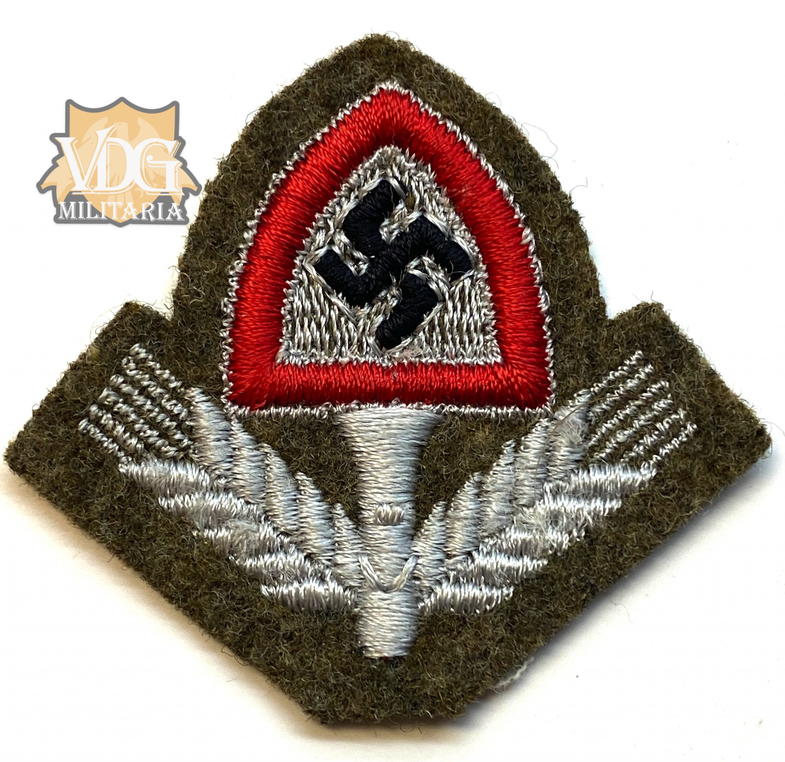 WW2 German RAD Cloth Cap Insignia