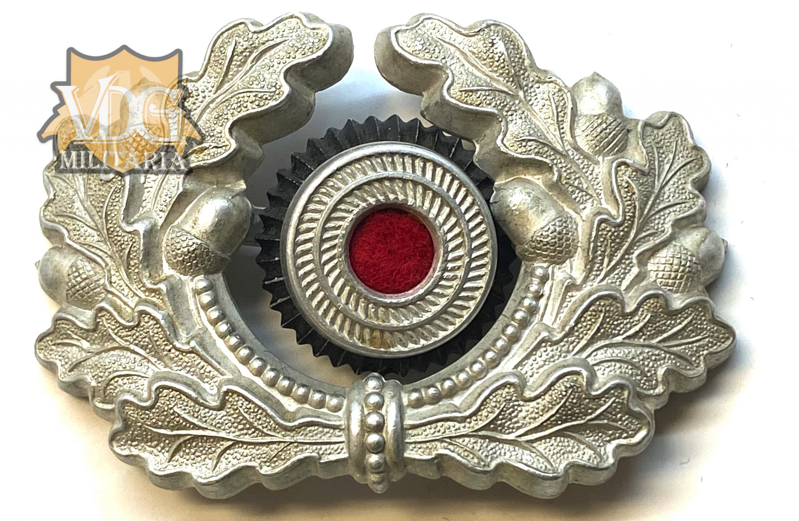 WW2 German Heer Metal Visor Cockade and Wreath-E & C o 1939