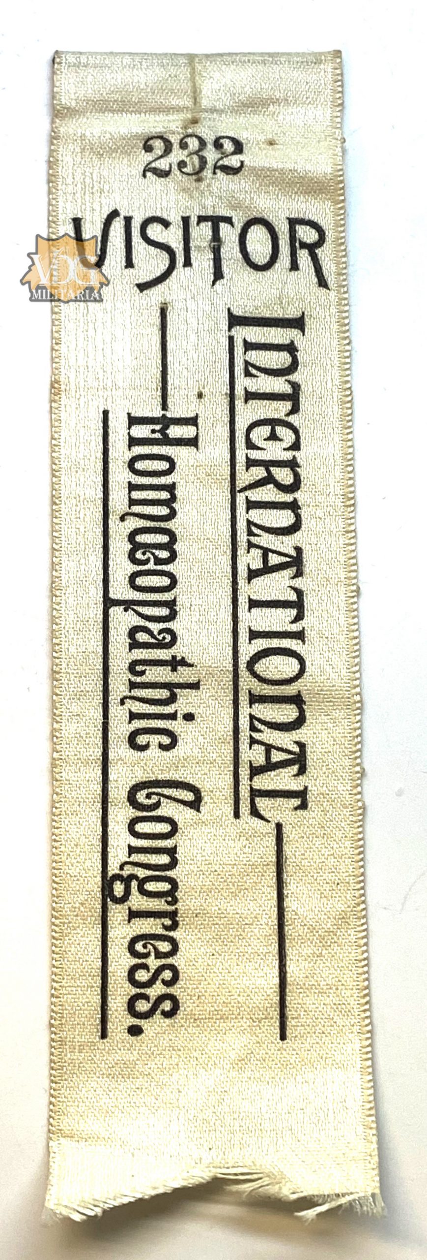 International Homeopathic Congress Visitor Ribbon