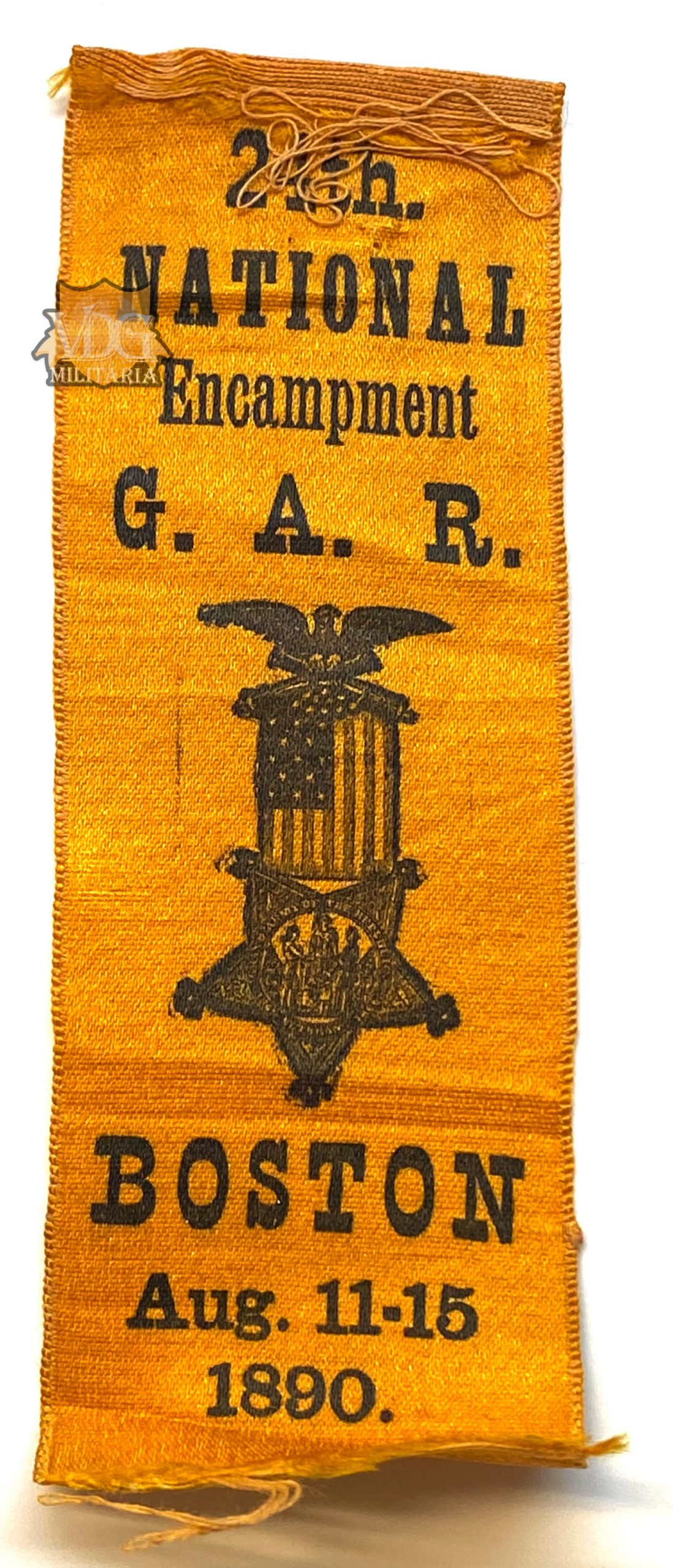 G.A.R. 24th National Encampment, Boston 1890 Ribbon