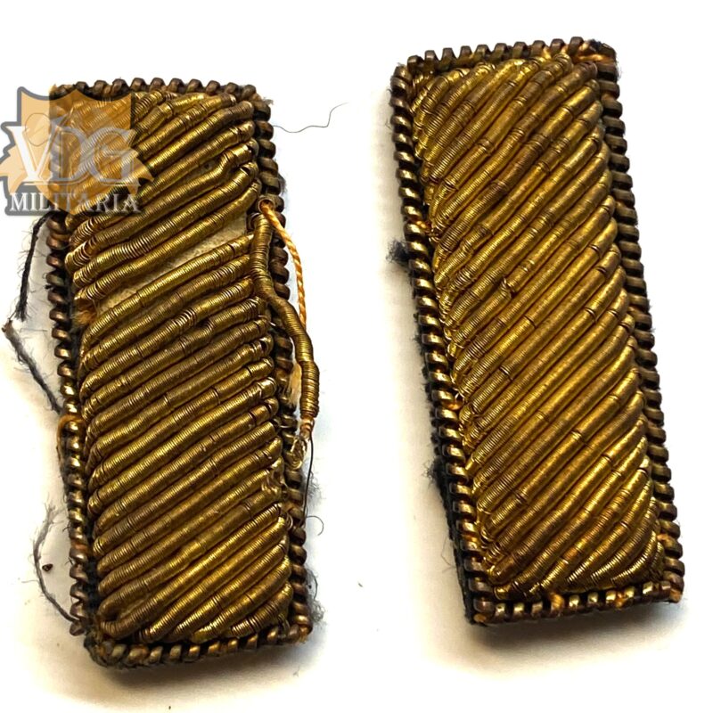 WW1 Era US 2nd LT Bullion Rank Insignia Set