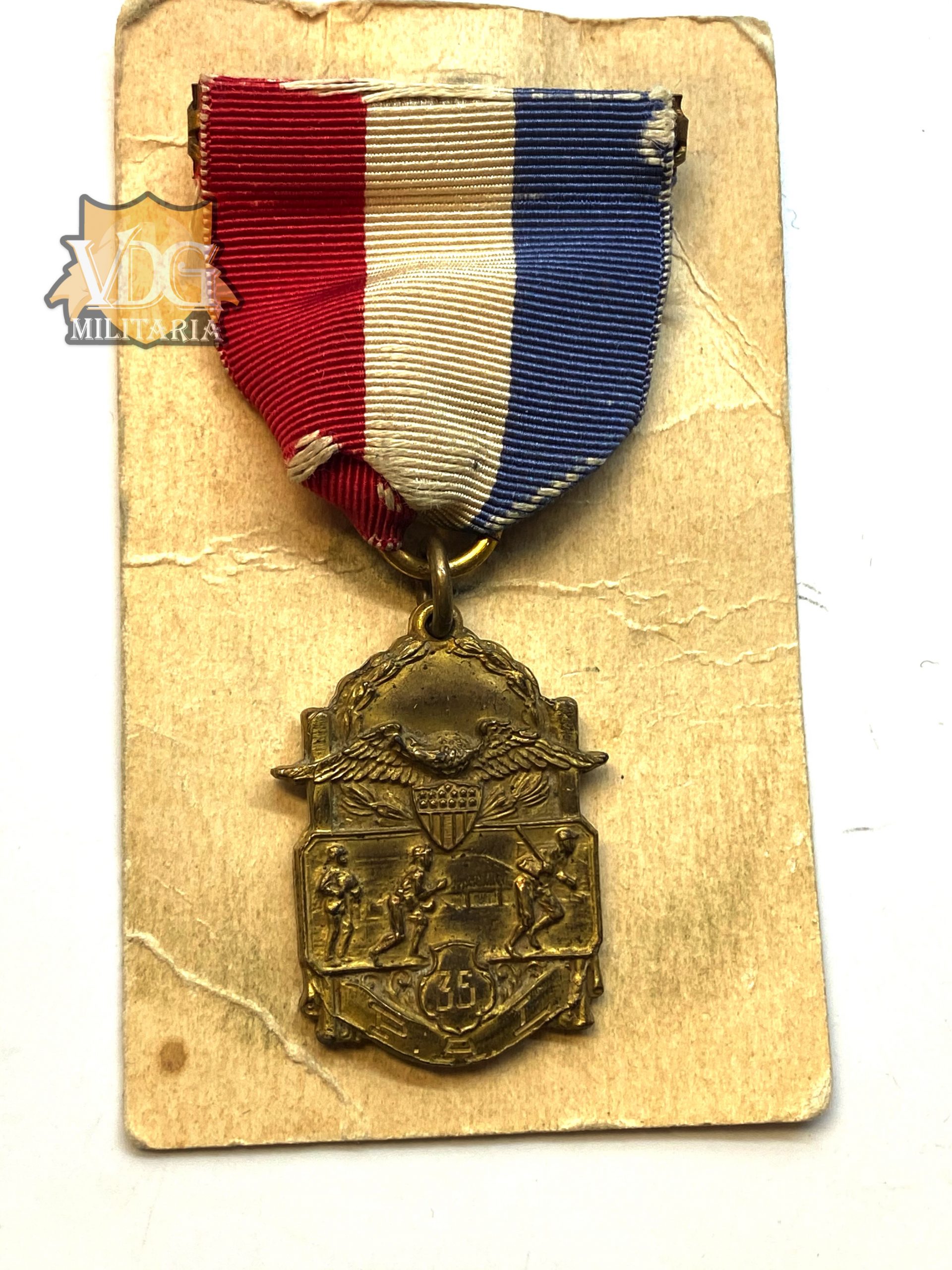 WW2 Era US "35 P.A.L." Military Maneuvers Medal
