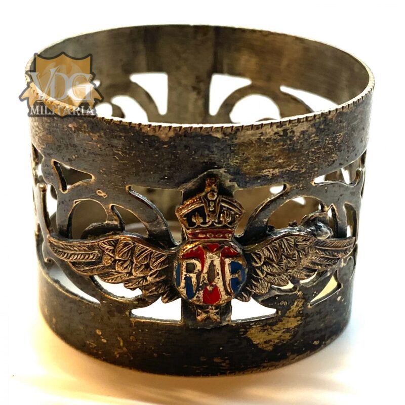 WW2 Era British RAF Silver Napkin Ring