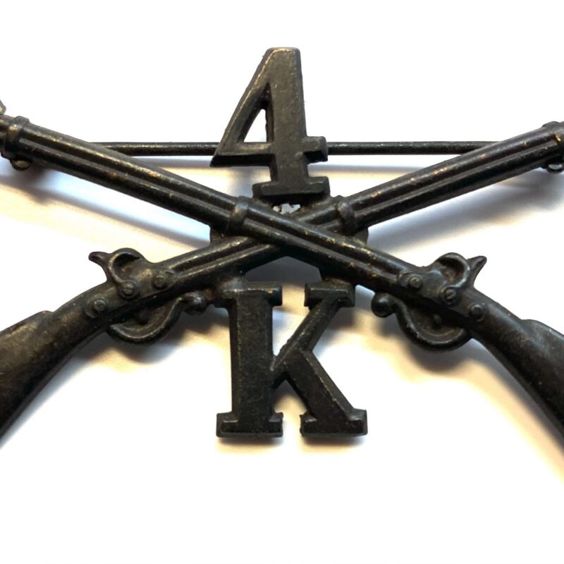 US Spanish American War 4th Infantry, Company "K" Badge