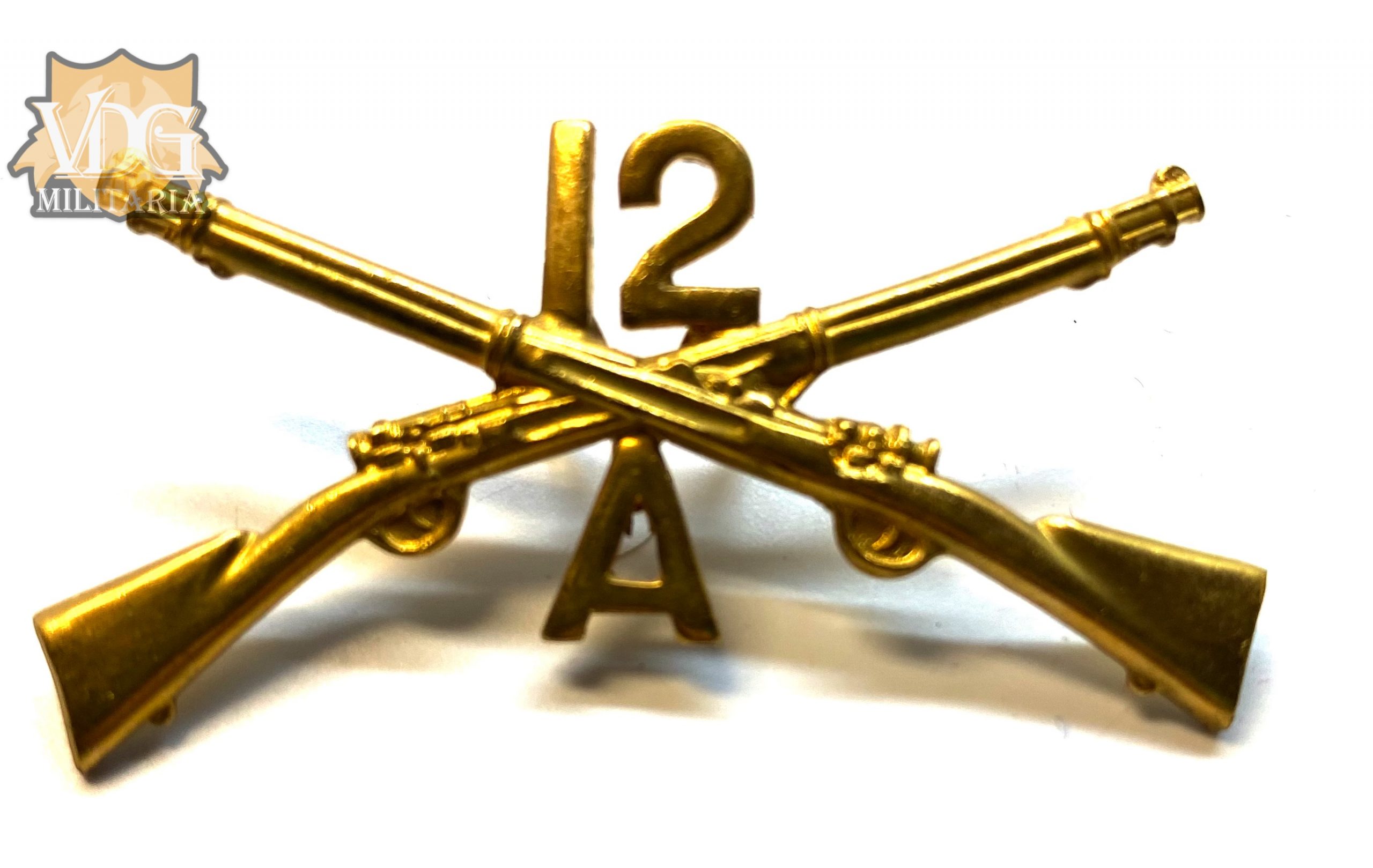 US Spanish American War 12th Infantry, Company "A" Pin Badge