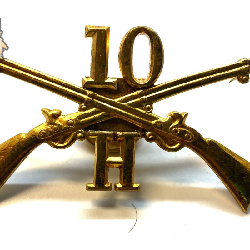 US Spanish American War 10th Infantry, Company "H" Screwback Badge