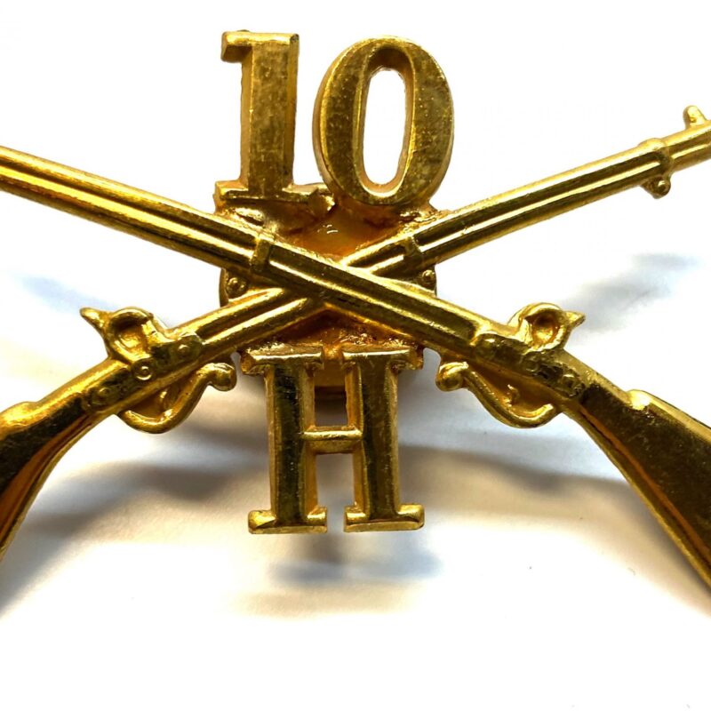 US Spanish American War 10th Infantry, Company "H" Screwback Badge