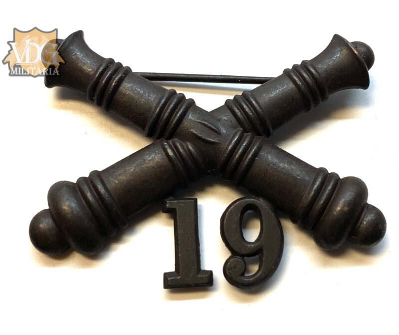 US Spanish American War Era 19th Artillery Pin Badge